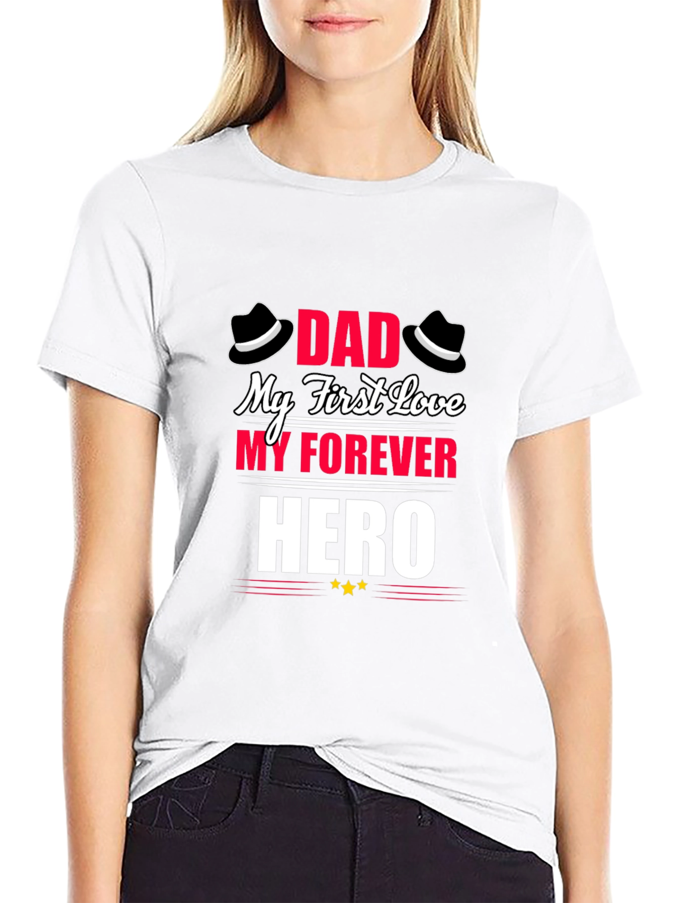 Dad My First Love Hero Graphic T-Shirt