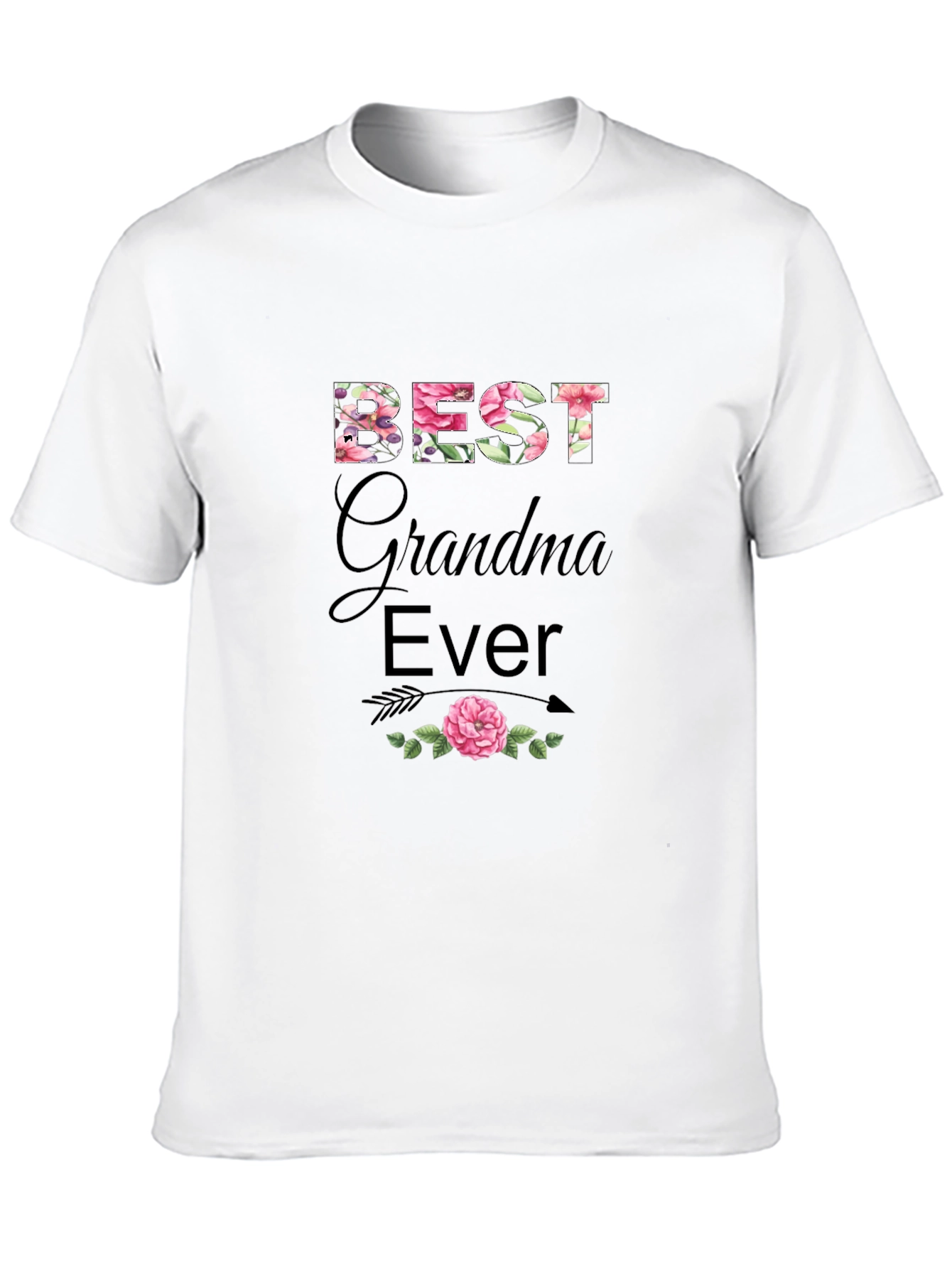 Best Grandma Ever Floral T-Shirt