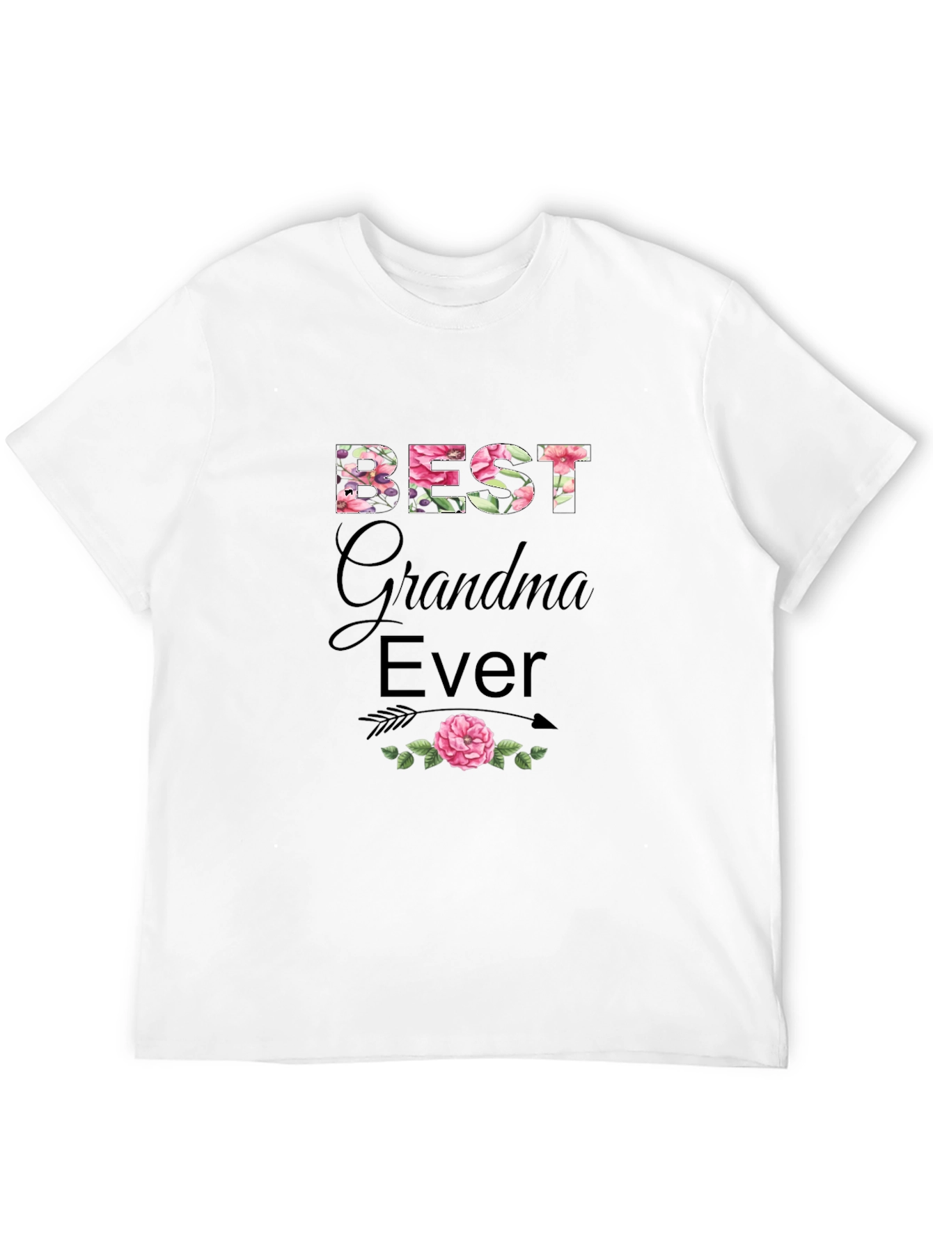 Best Grandma Ever Floral T-Shirt