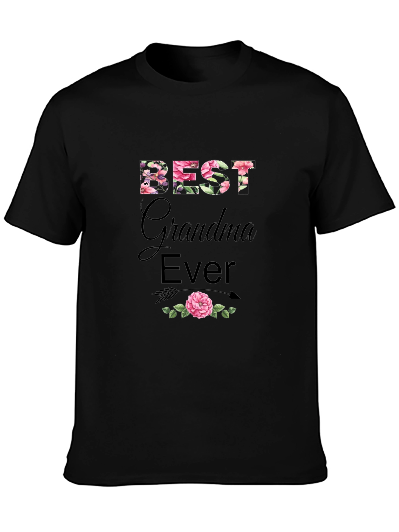 Best Grandma Ever Floral T-Shirt
