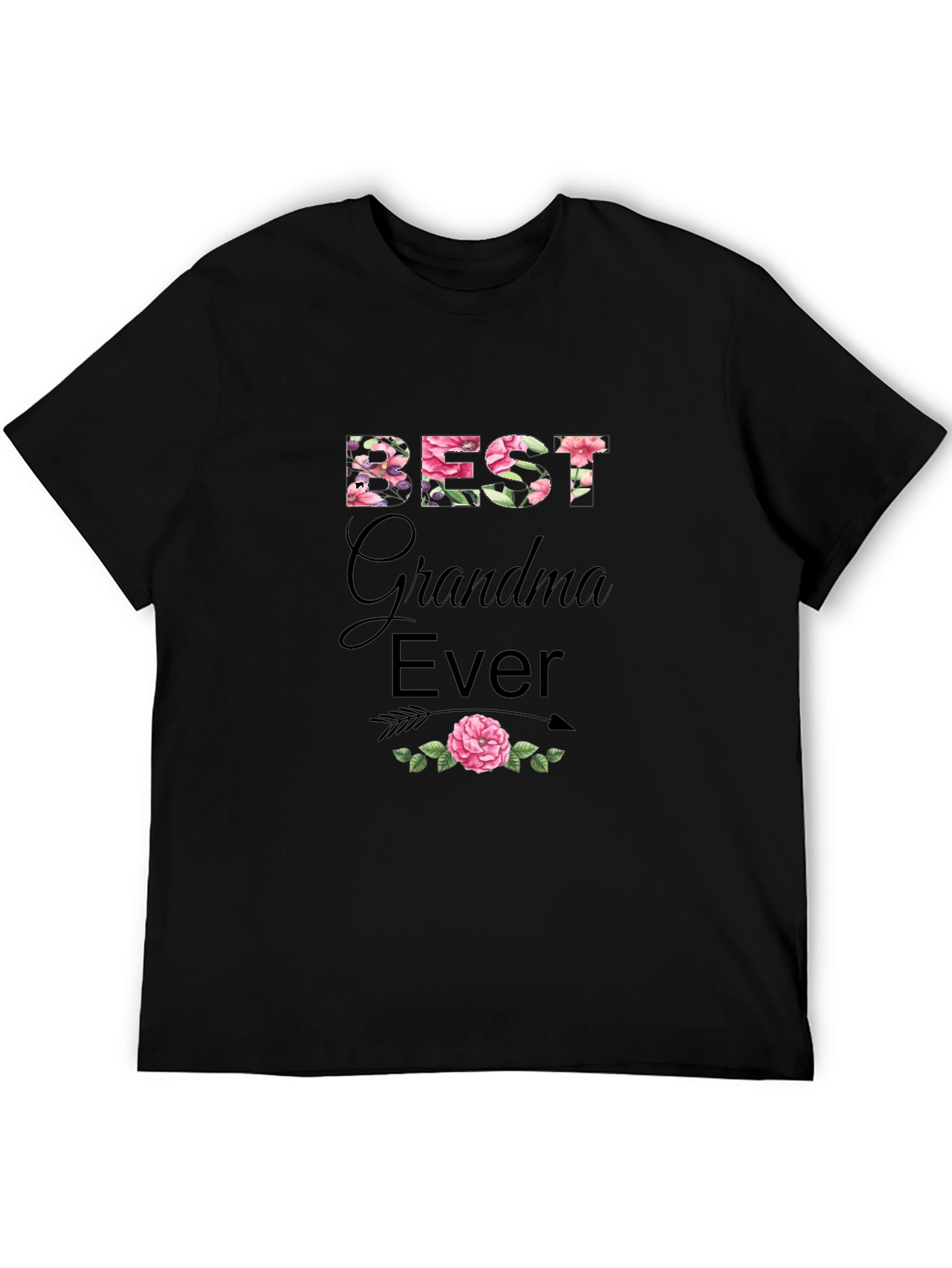 Best Grandma Ever Floral T-Shirt