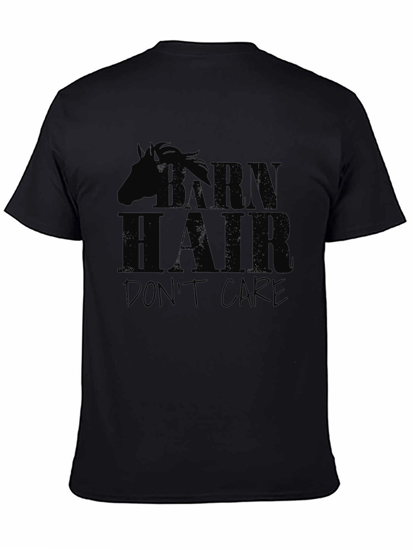 Barn Hair Dont Care Black T-Shirt