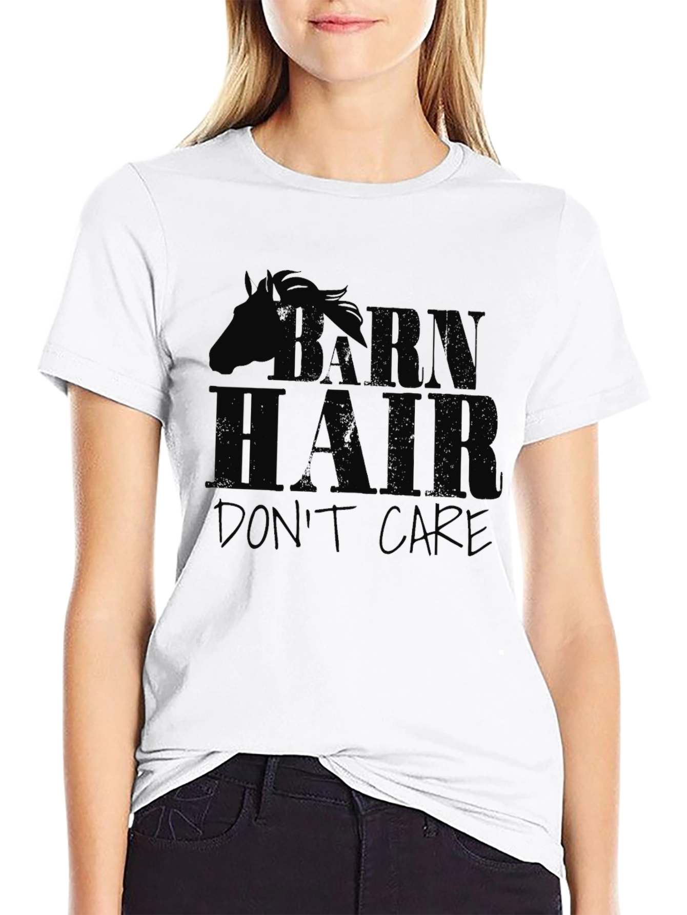 Barn Hair Dont Care Black T-Shirt