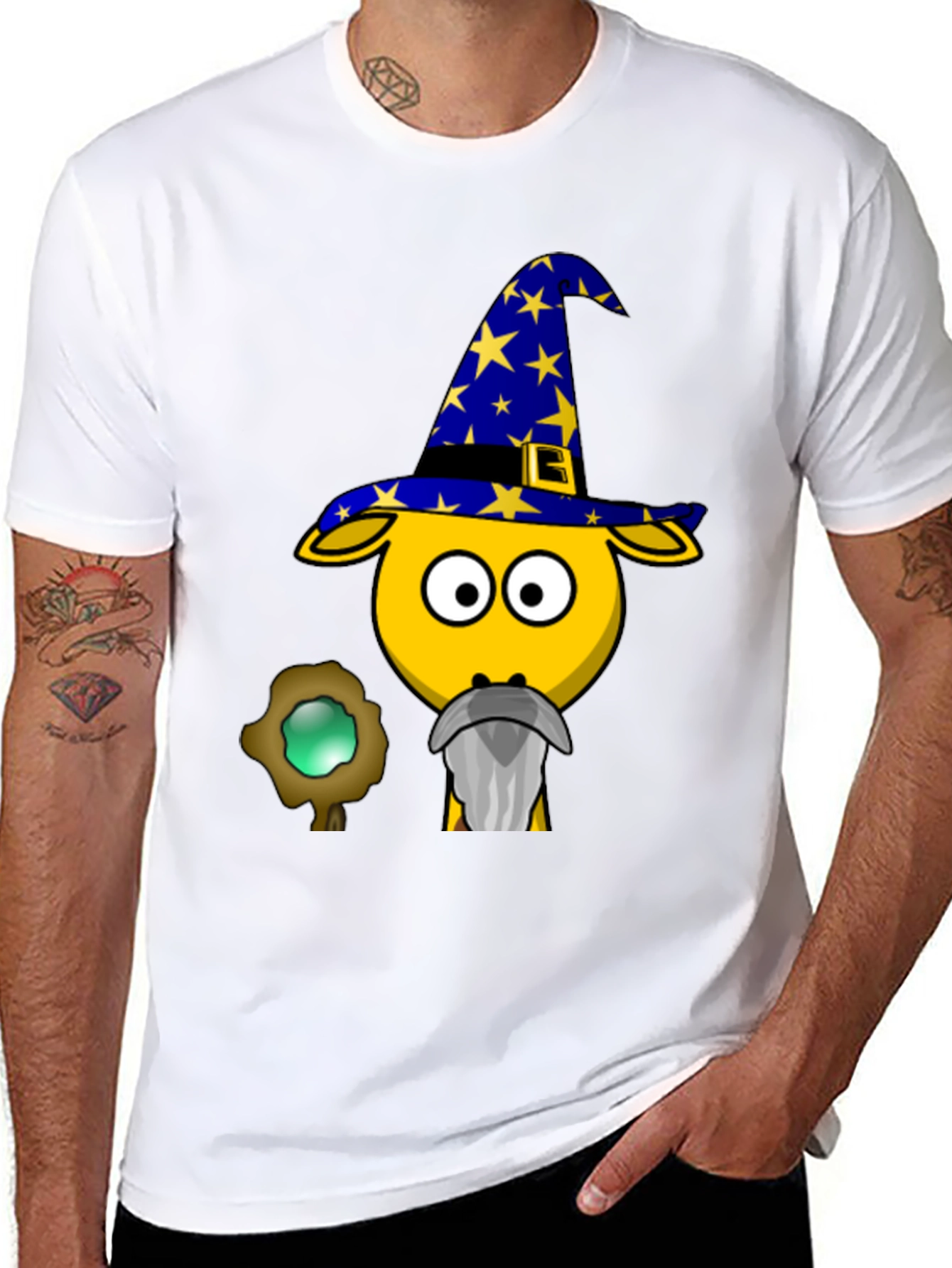 Wizard Goat T-Shirt - Funny Cartoon Tee
