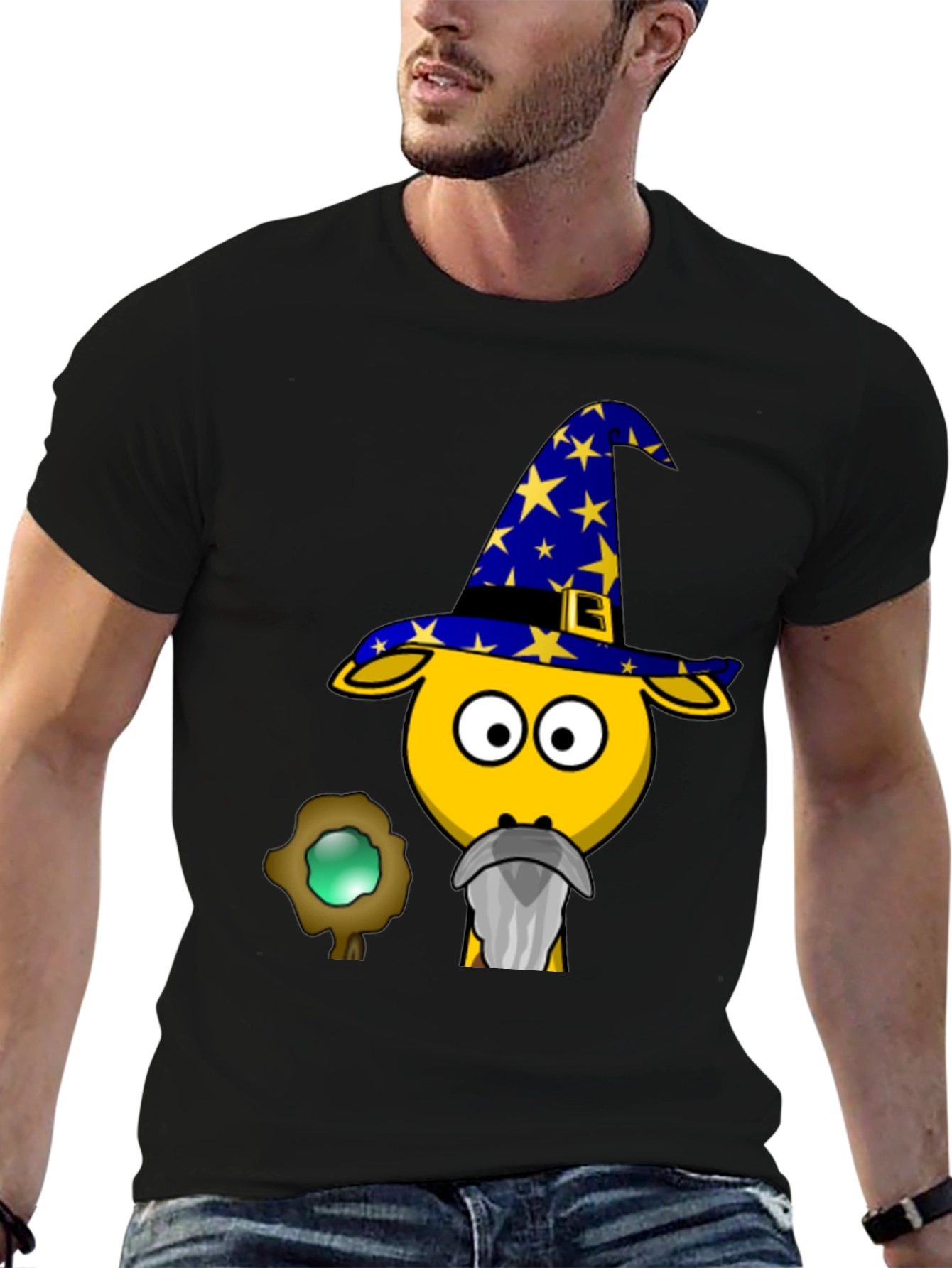 Wizard Goat T-Shirt - Funny Cartoon Tee