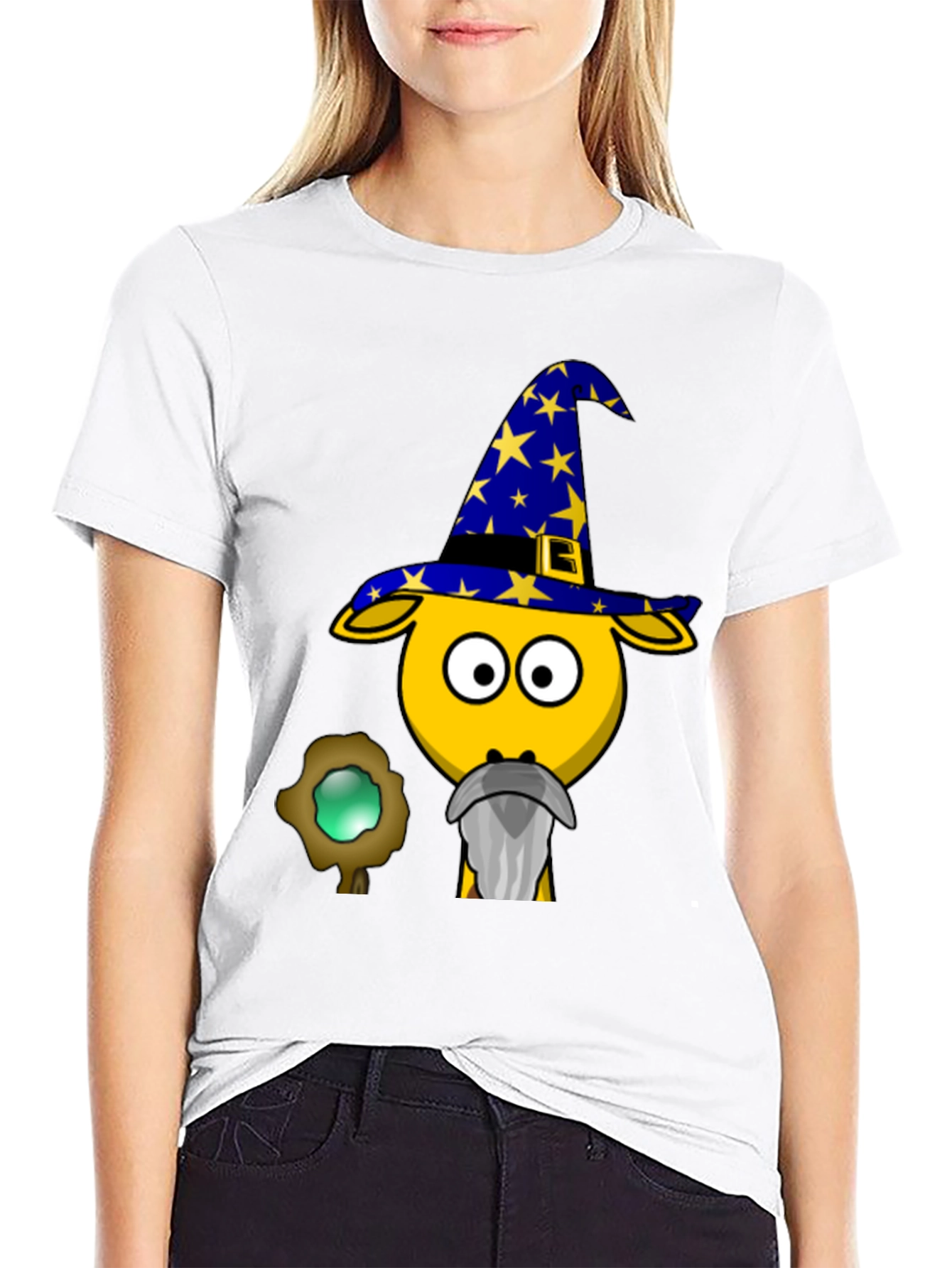 Wizard Goat T-Shirt - Funny Cartoon Tee