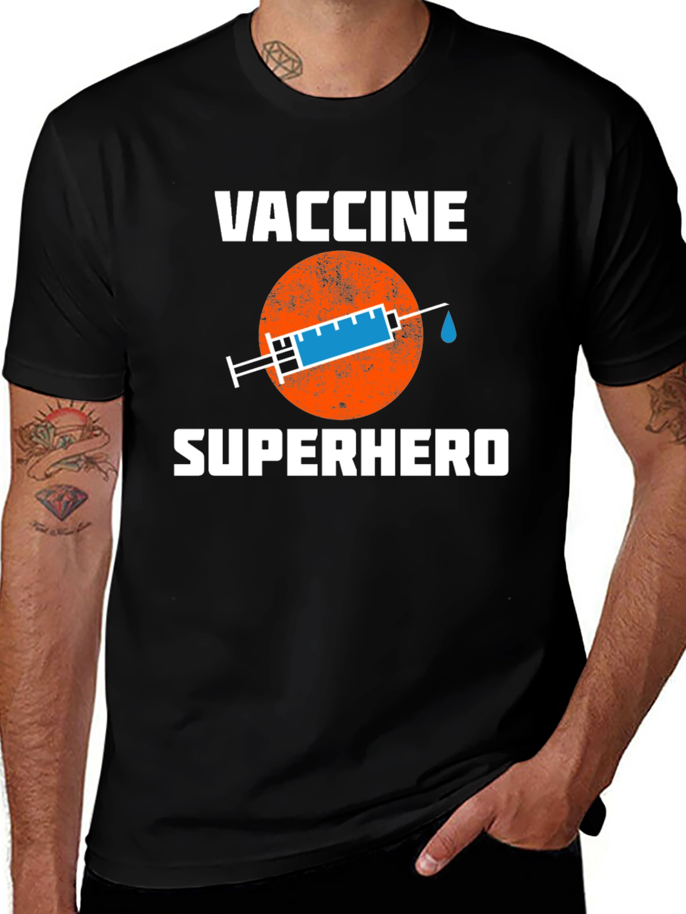 Vaccine Superhero T-Shirt