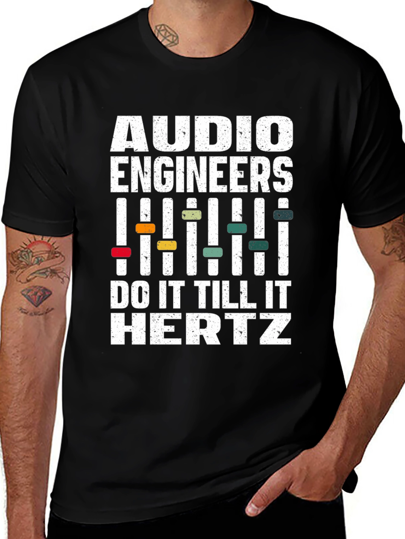 Audio Engineers Do It Till It Hertz T-Shirt