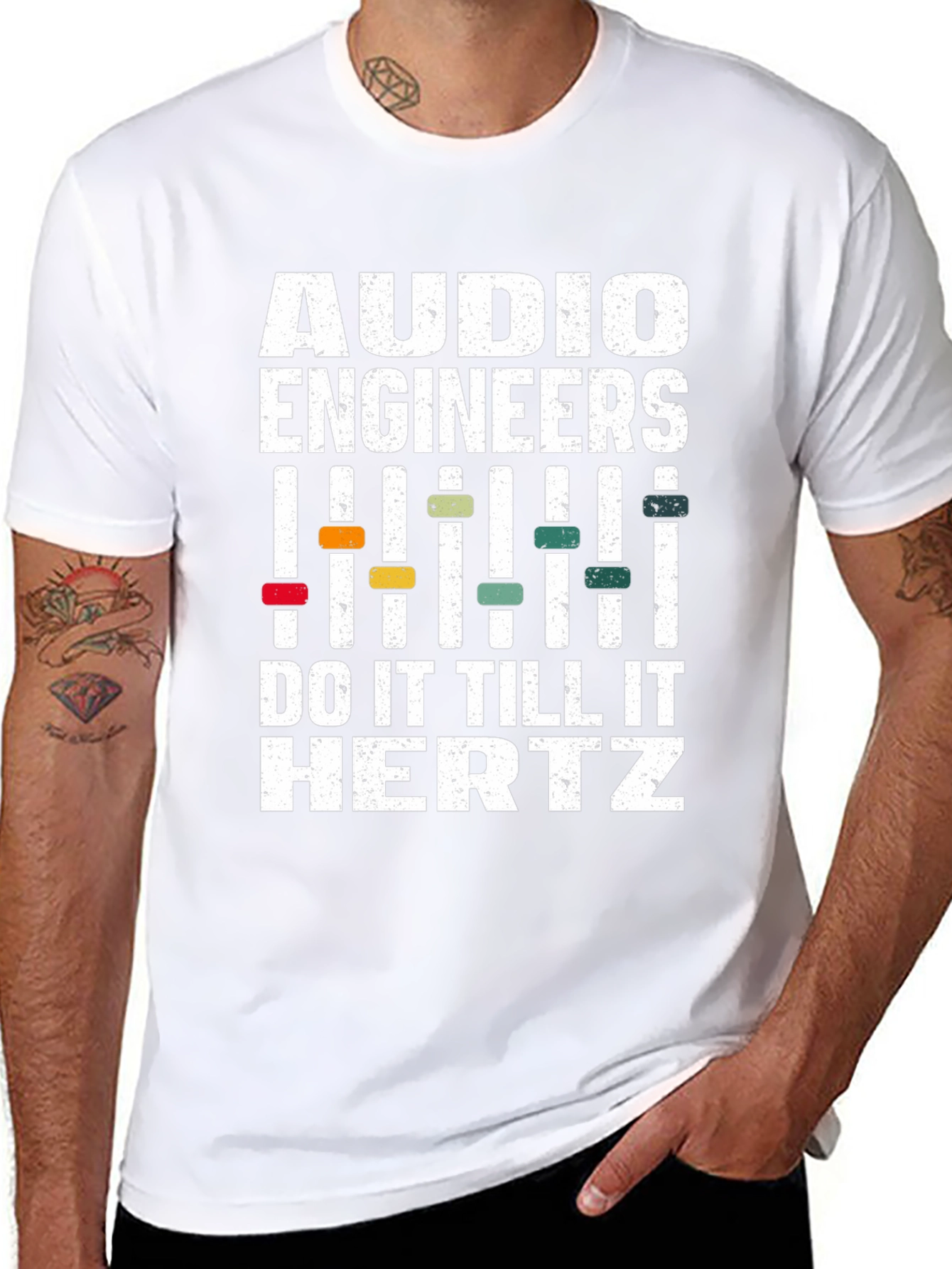 Audio Engineers Do It Till It Hertz T-Shirt