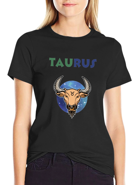 Taurus Zodiac T-Shirt - Bull Constellation Design