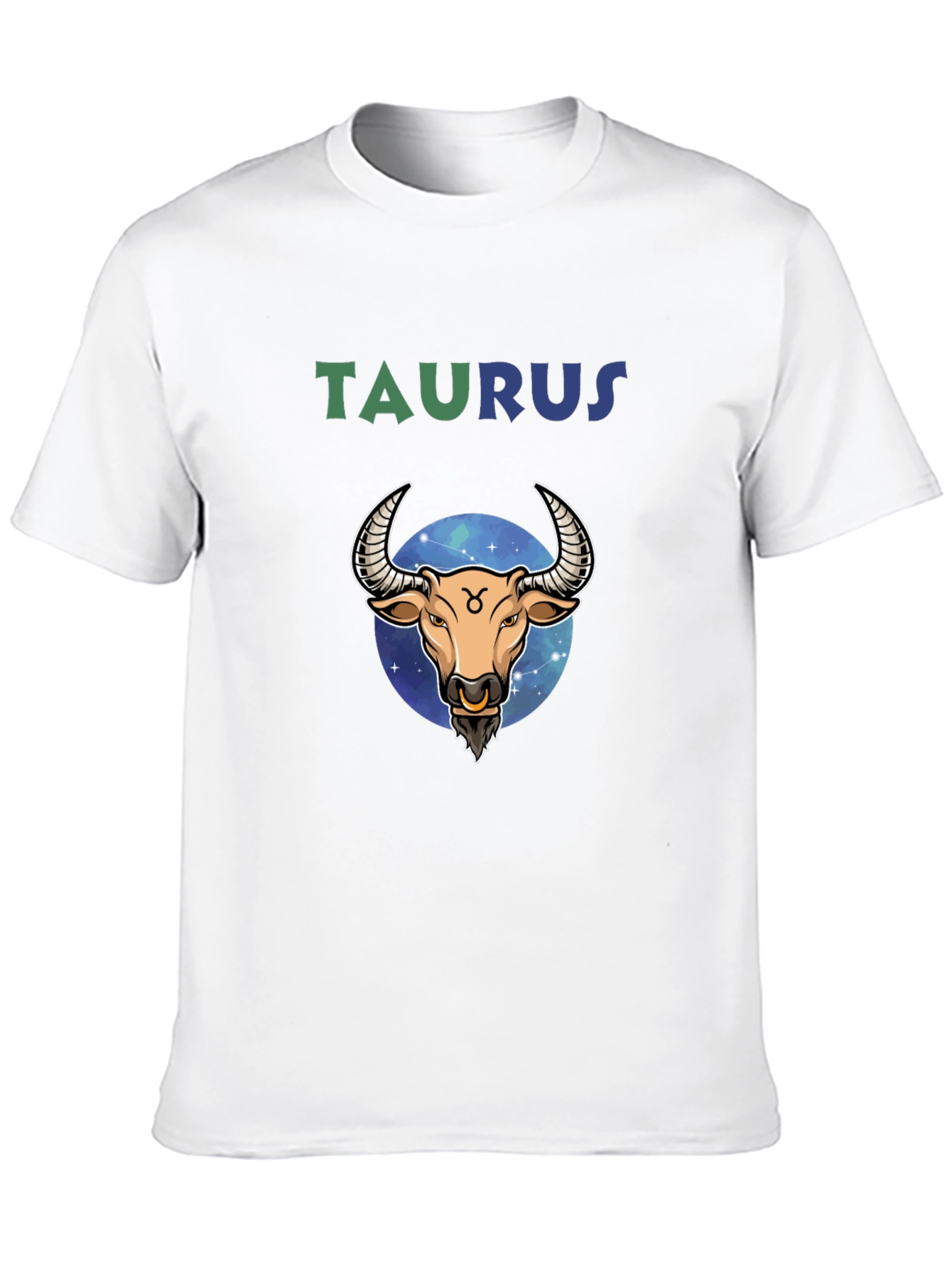 Taurus Zodiac T-Shirt - Bull Constellation Design