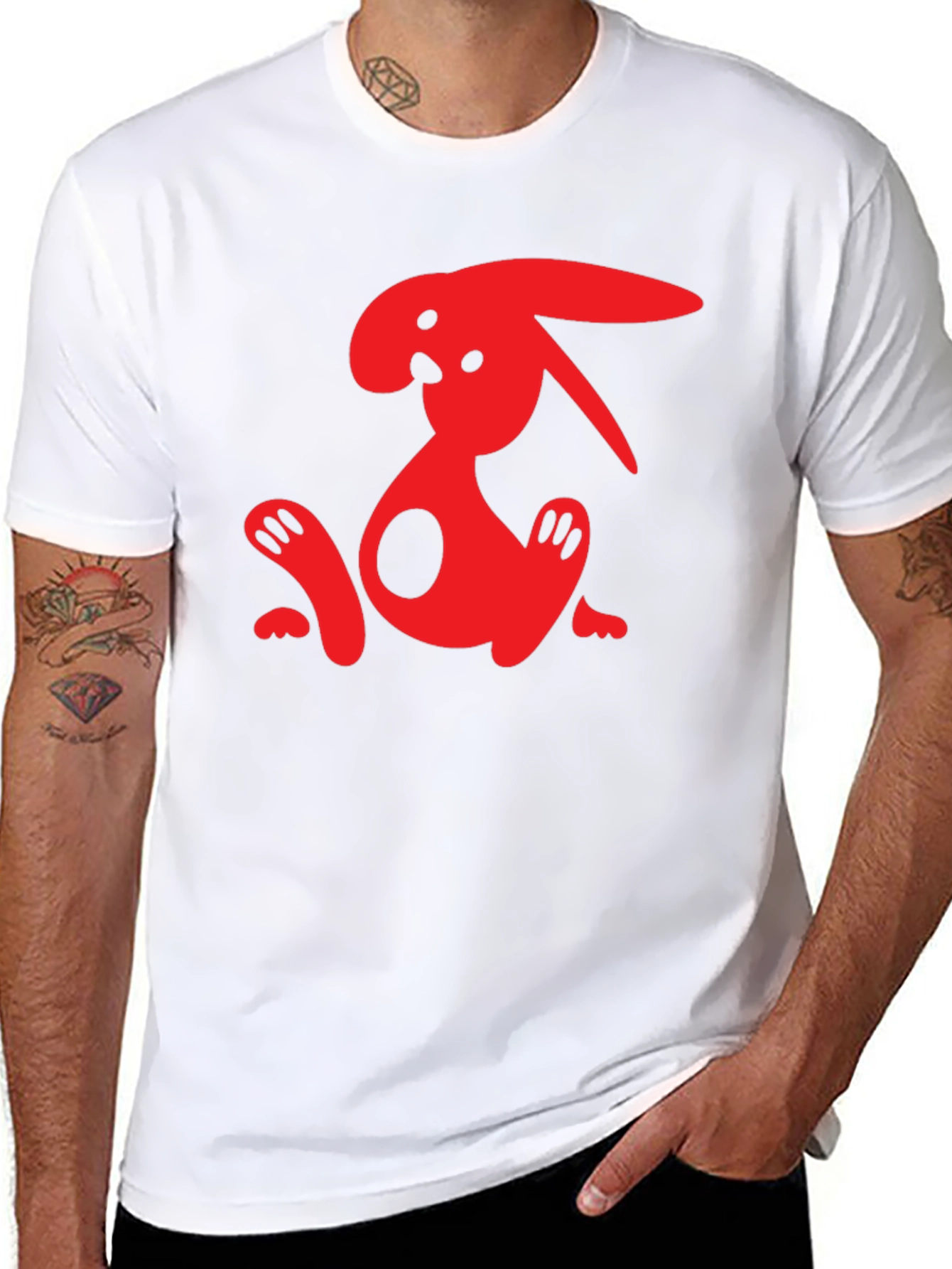 Abstract Rabbit Graphic Tee