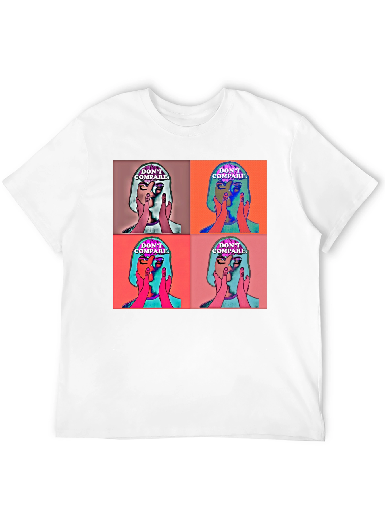 Dont Compare Graphic Print Black T-Shirt