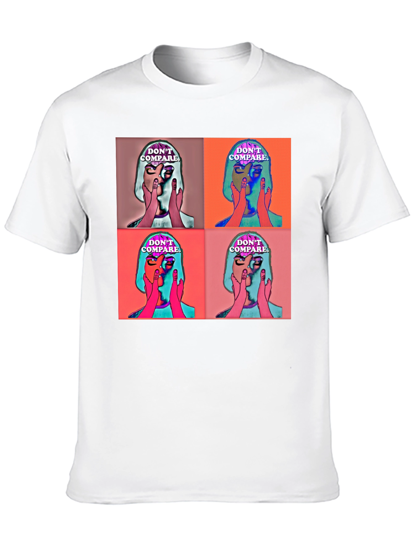 Dont Compare Graphic Print Black T-Shirt