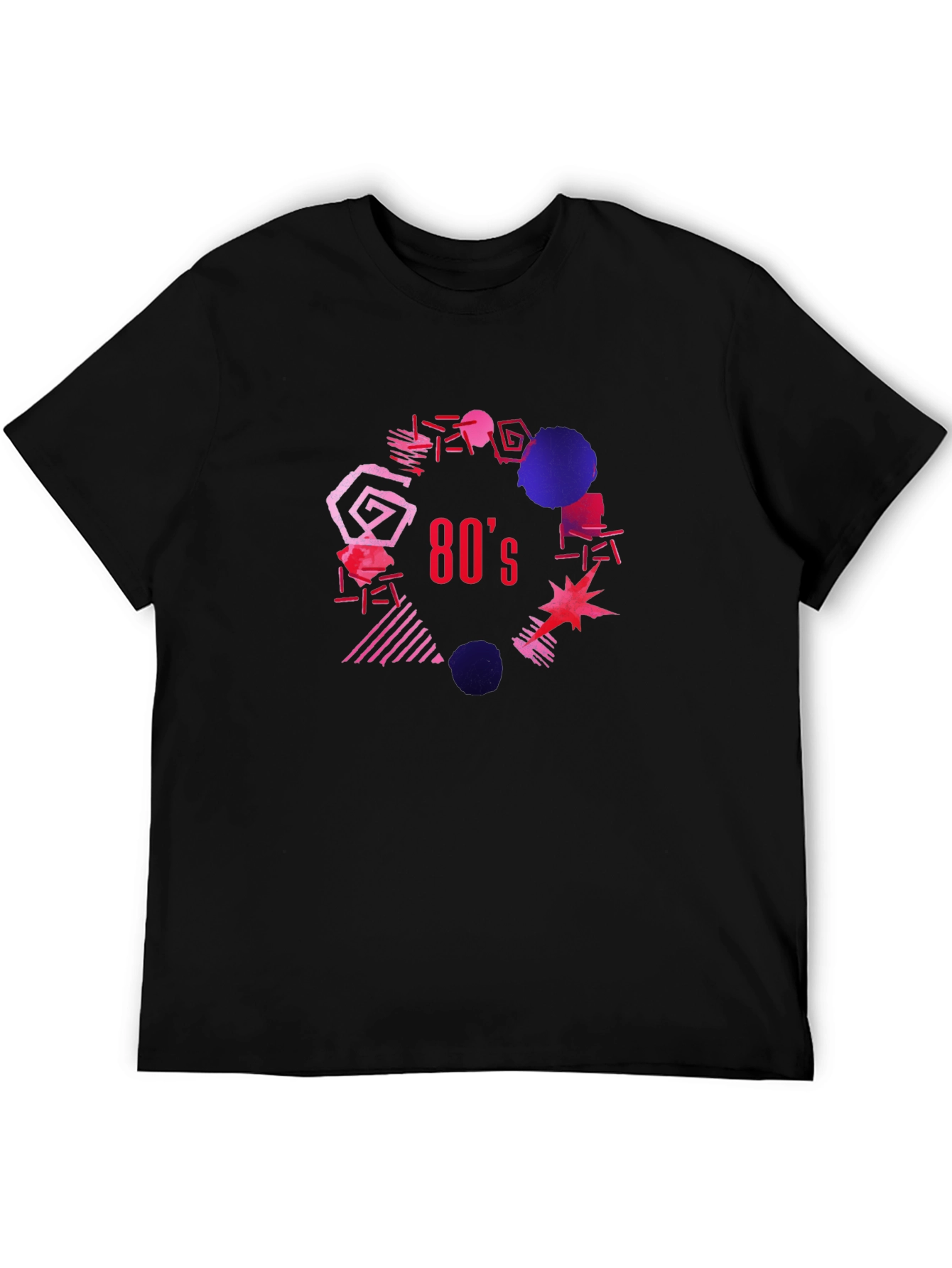 Retro 80s Graphic Tee - Black T-Shirt