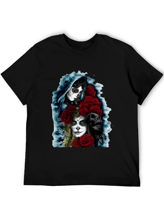 Day of the Dead Sugar Skull Graphic T-Shirt