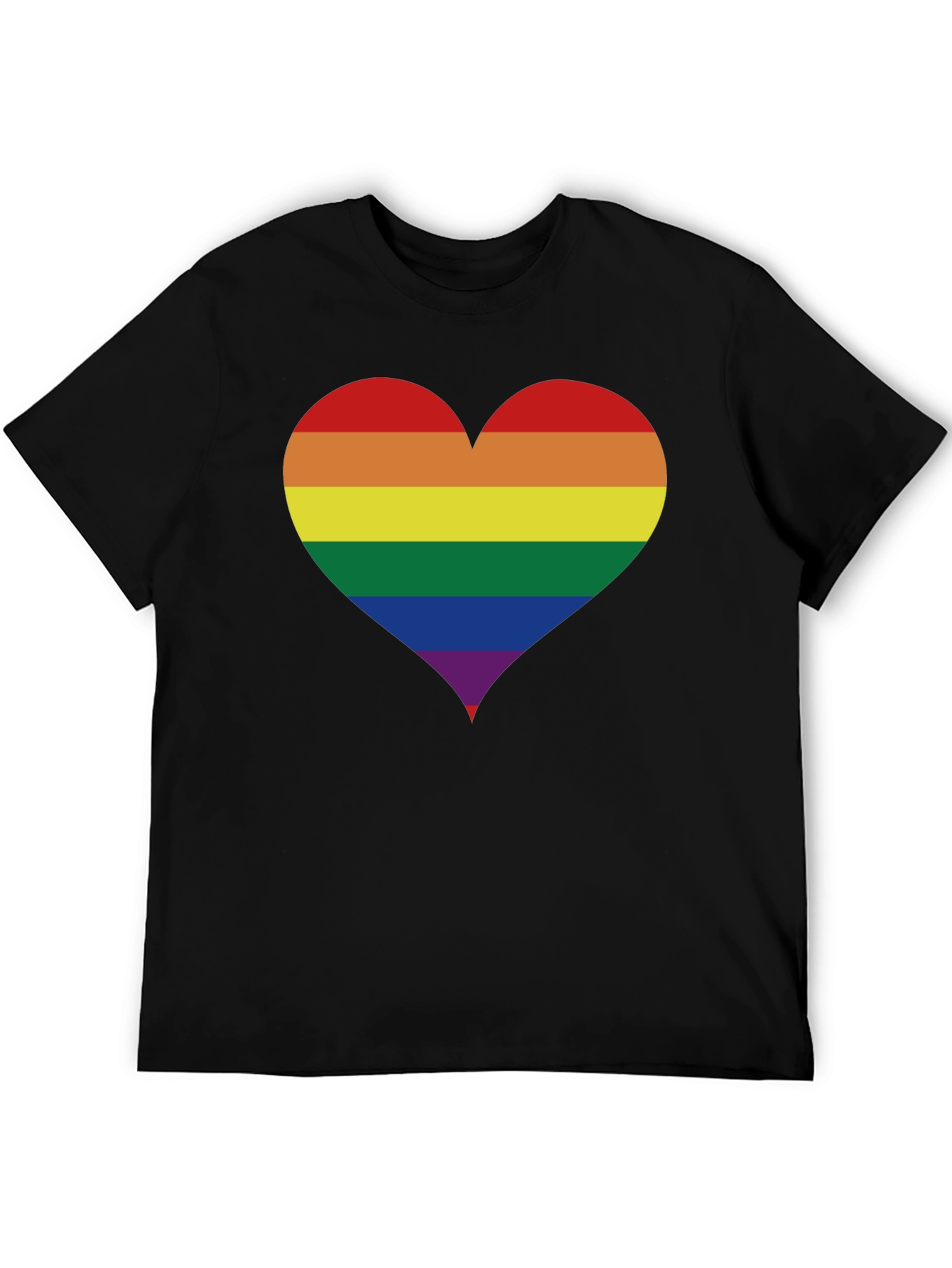 Rainbow Heart Pride T-Shirt - Soft Cotton Blend