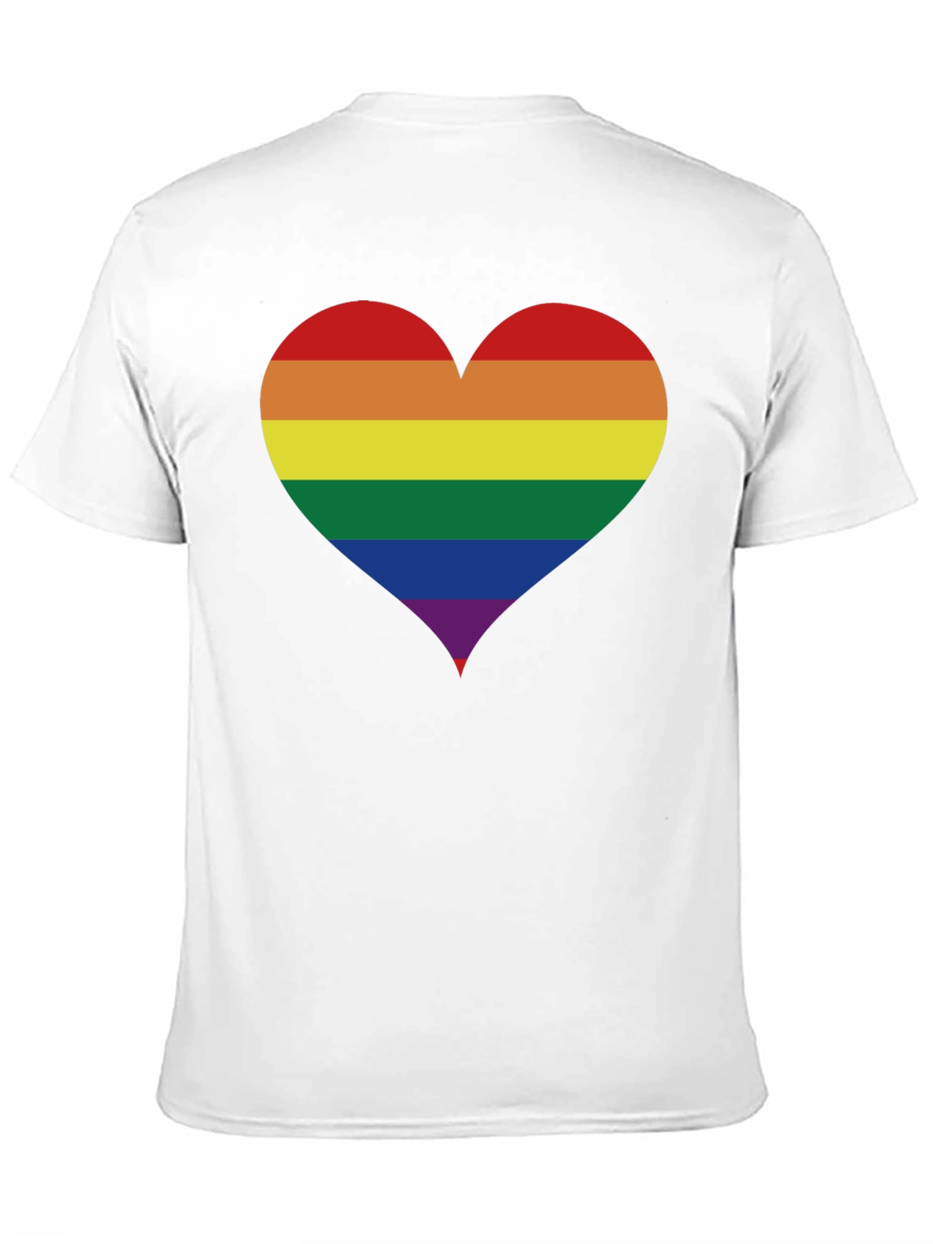 Rainbow Heart Pride T-Shirt - Soft Cotton Blend