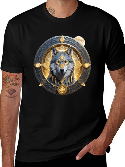 Wolf Spirit Graphic Tee - Black