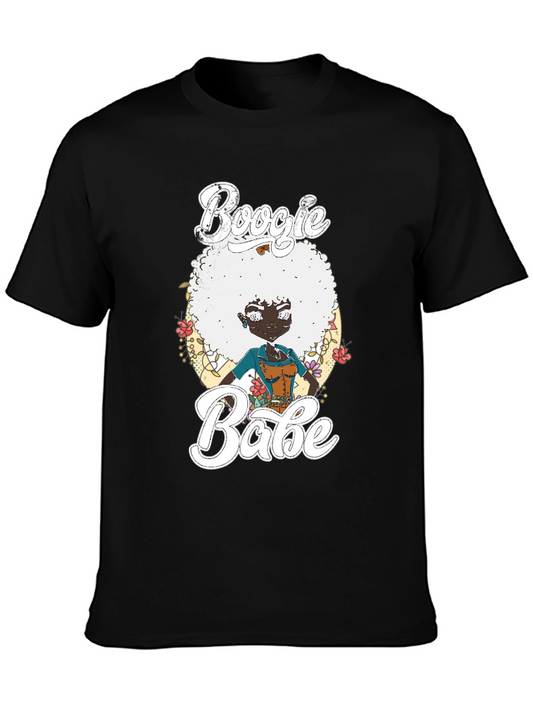Boogie Babe T-Shirt Black Cotton Tee