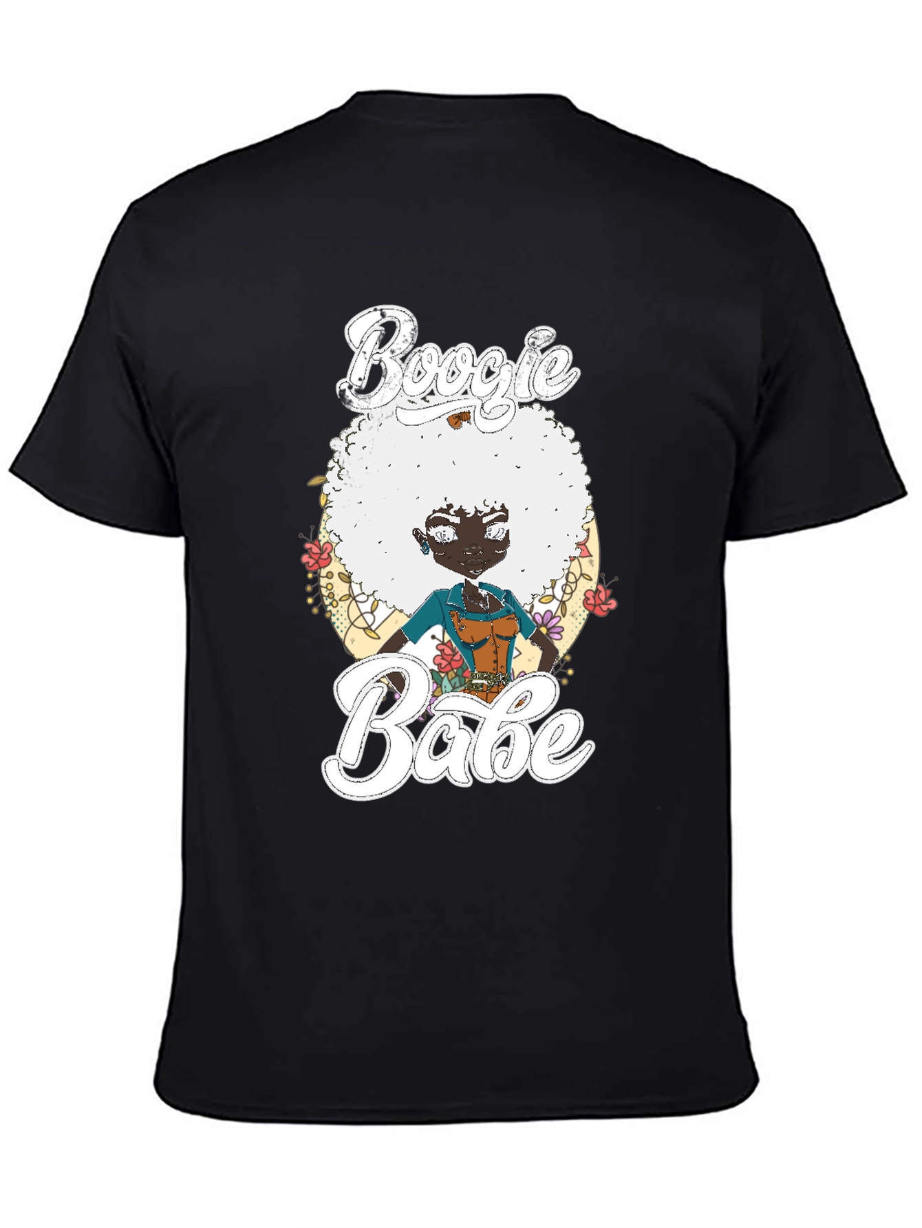 Boogie Babe T-Shirt Black Cotton Tee