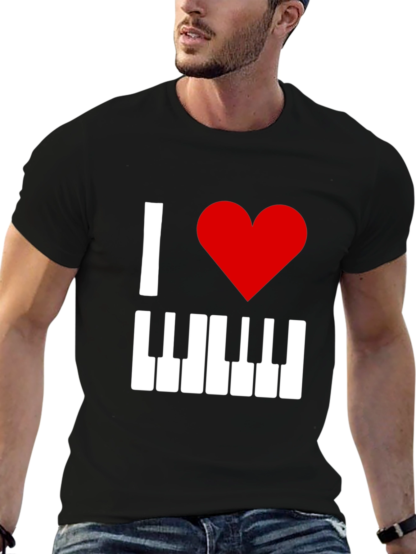 I Love Piano T-Shirt - Music Lover Tee