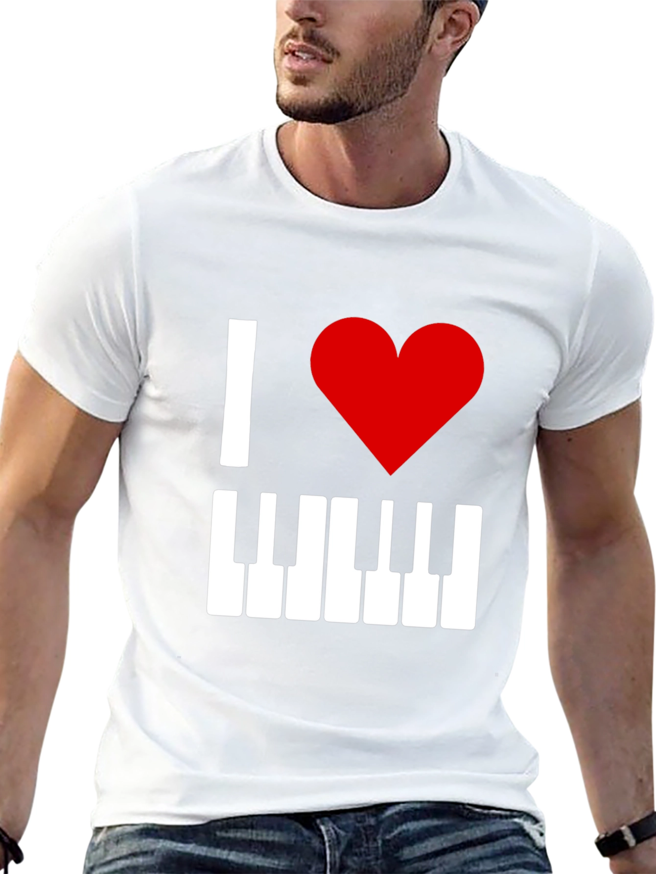 I Love Piano T-Shirt - Music Lover Tee