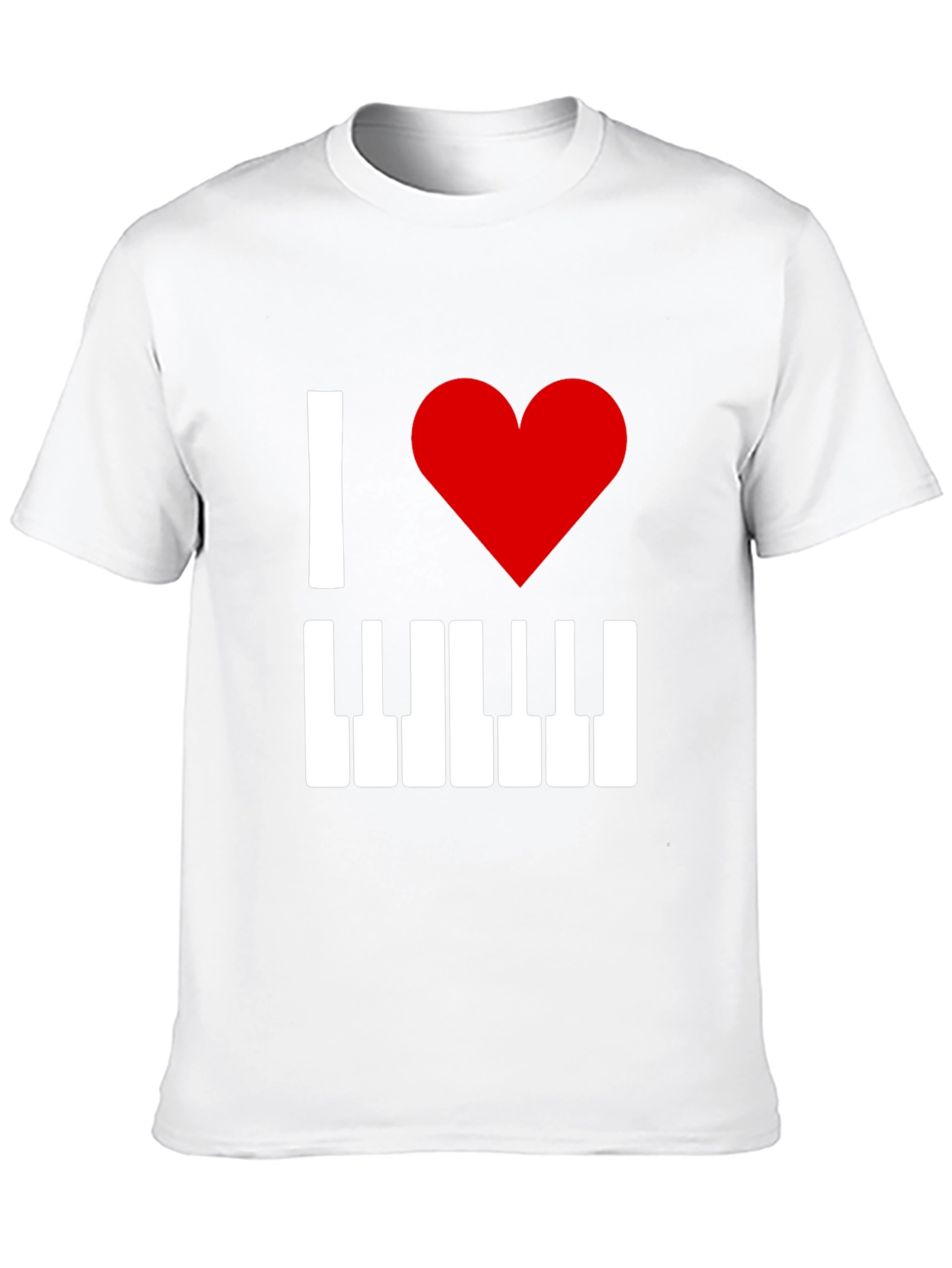 I Love Piano T-Shirt - Music Lover Tee