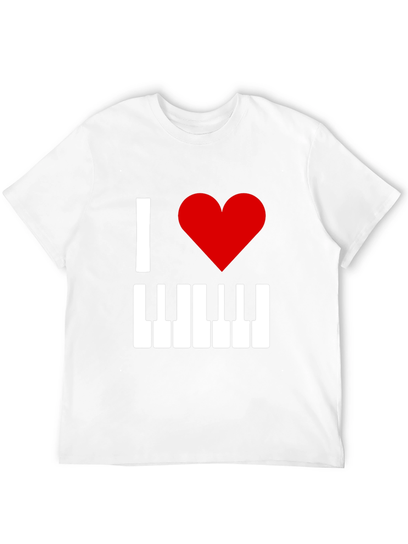 I Love Piano T-Shirt - Music Lover Tee