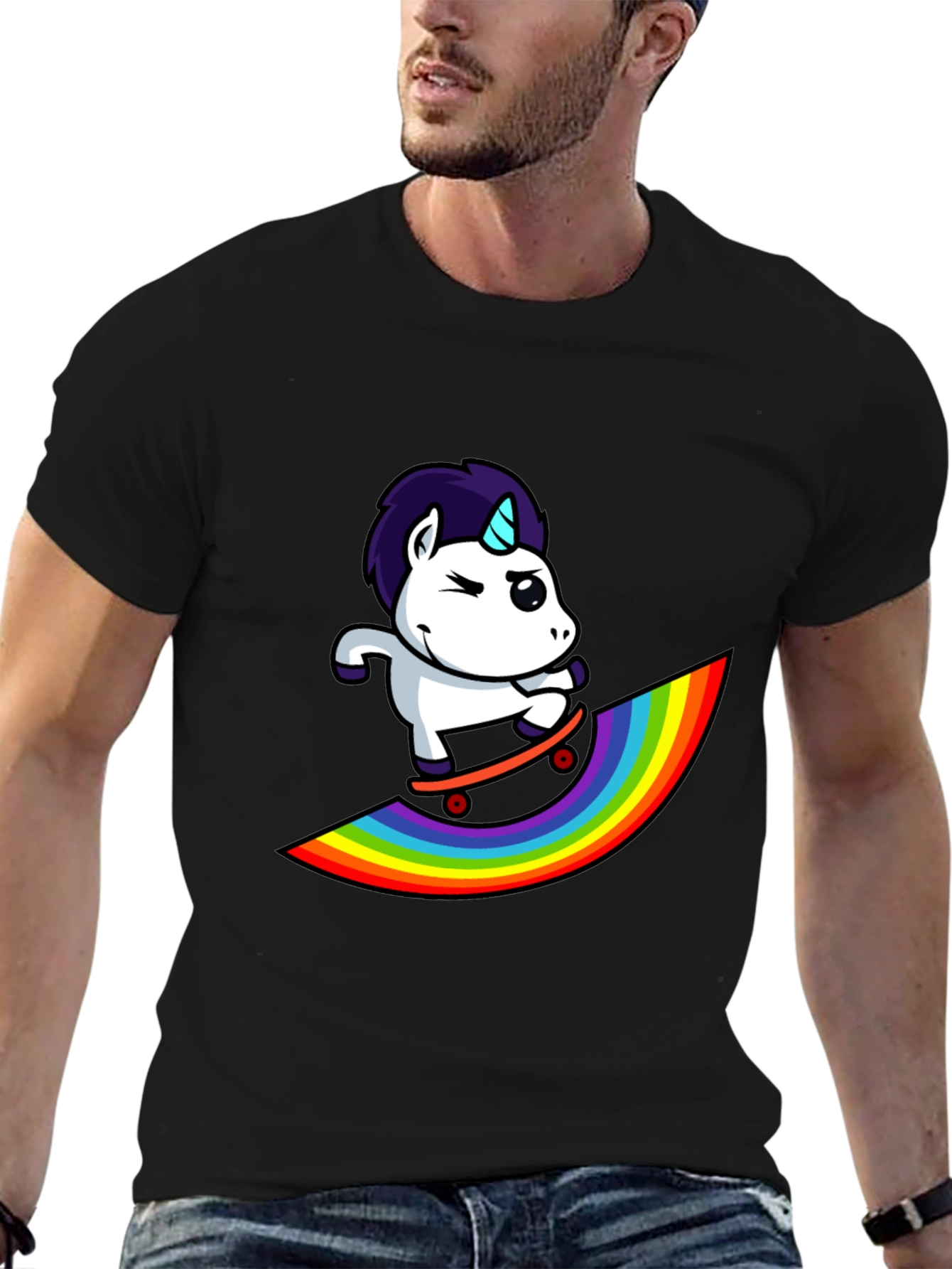 Unicorn Skateboard T-Shirt