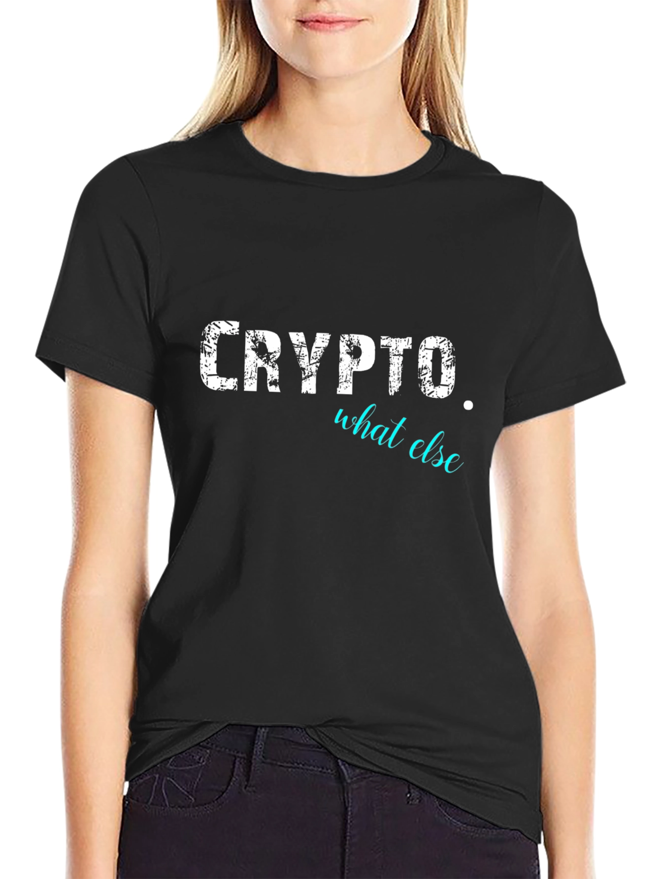 Crypto What Else Black Graphic T-Shirt