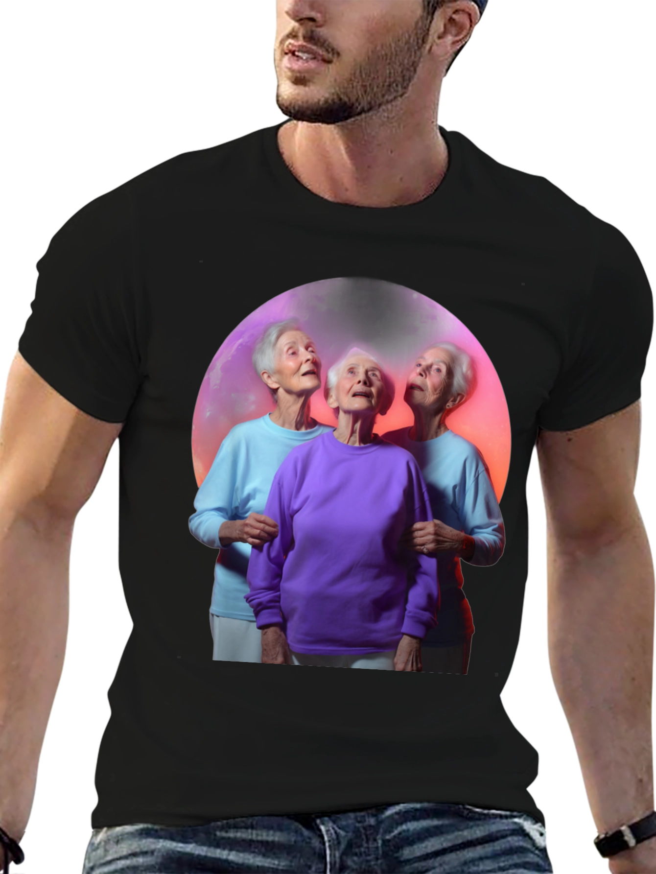 Quirky Three Grannies Graphic Tee