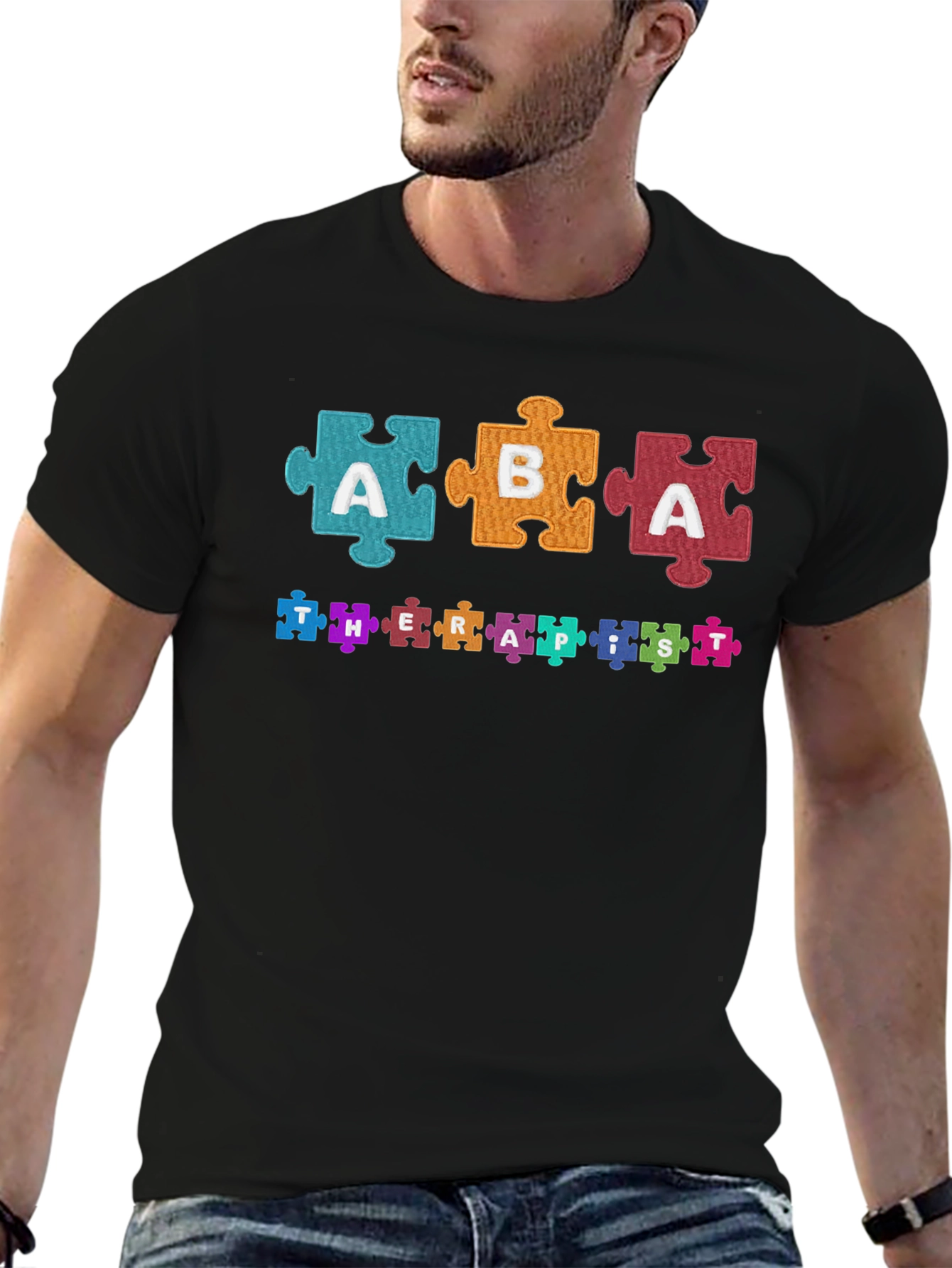 ABA Therapist Puzzle Piece T-Shirt