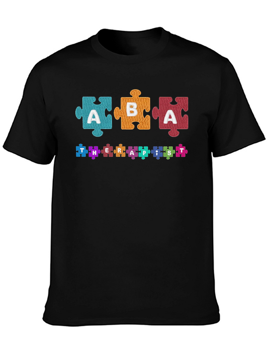 ABA Therapist Puzzle Piece T-Shirt