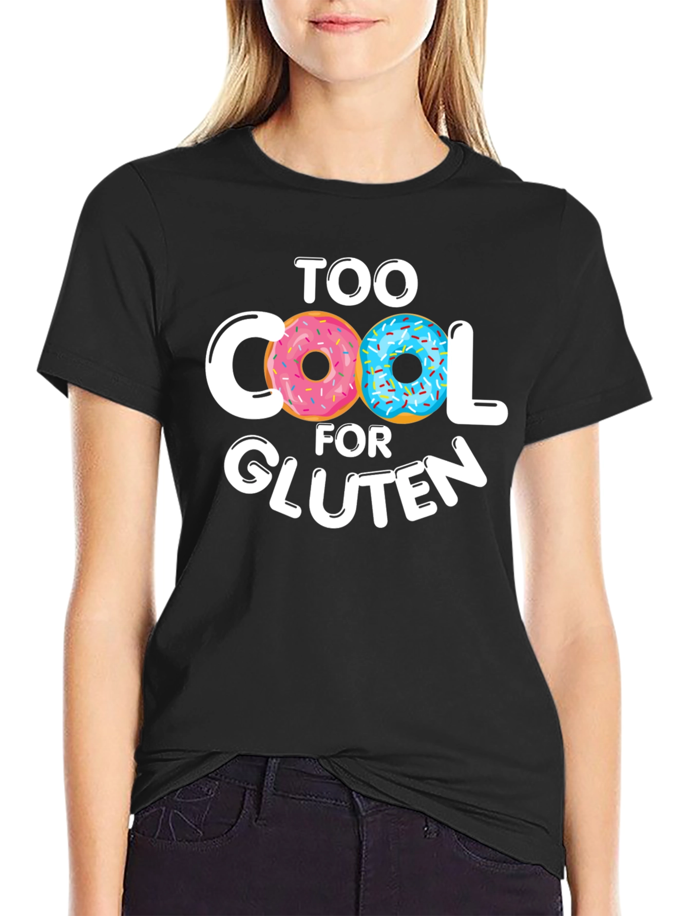 Too Cool For Gluten Doughnut T-Shirt