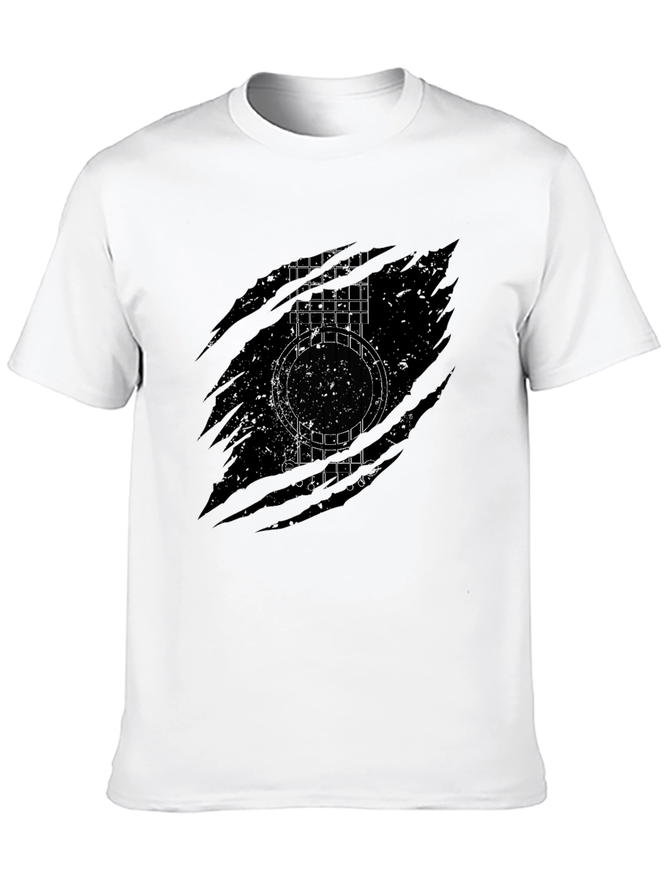 Guitar Graphic Black T-Shirt