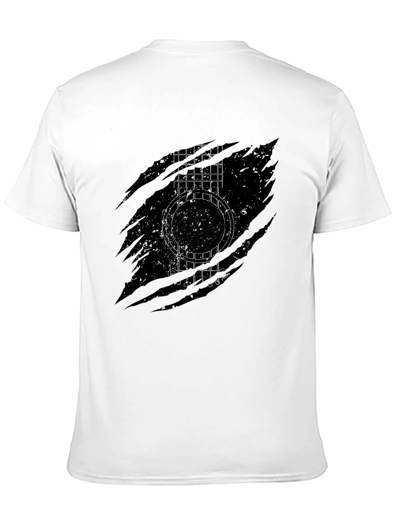 Guitar Graphic Black T-Shirt