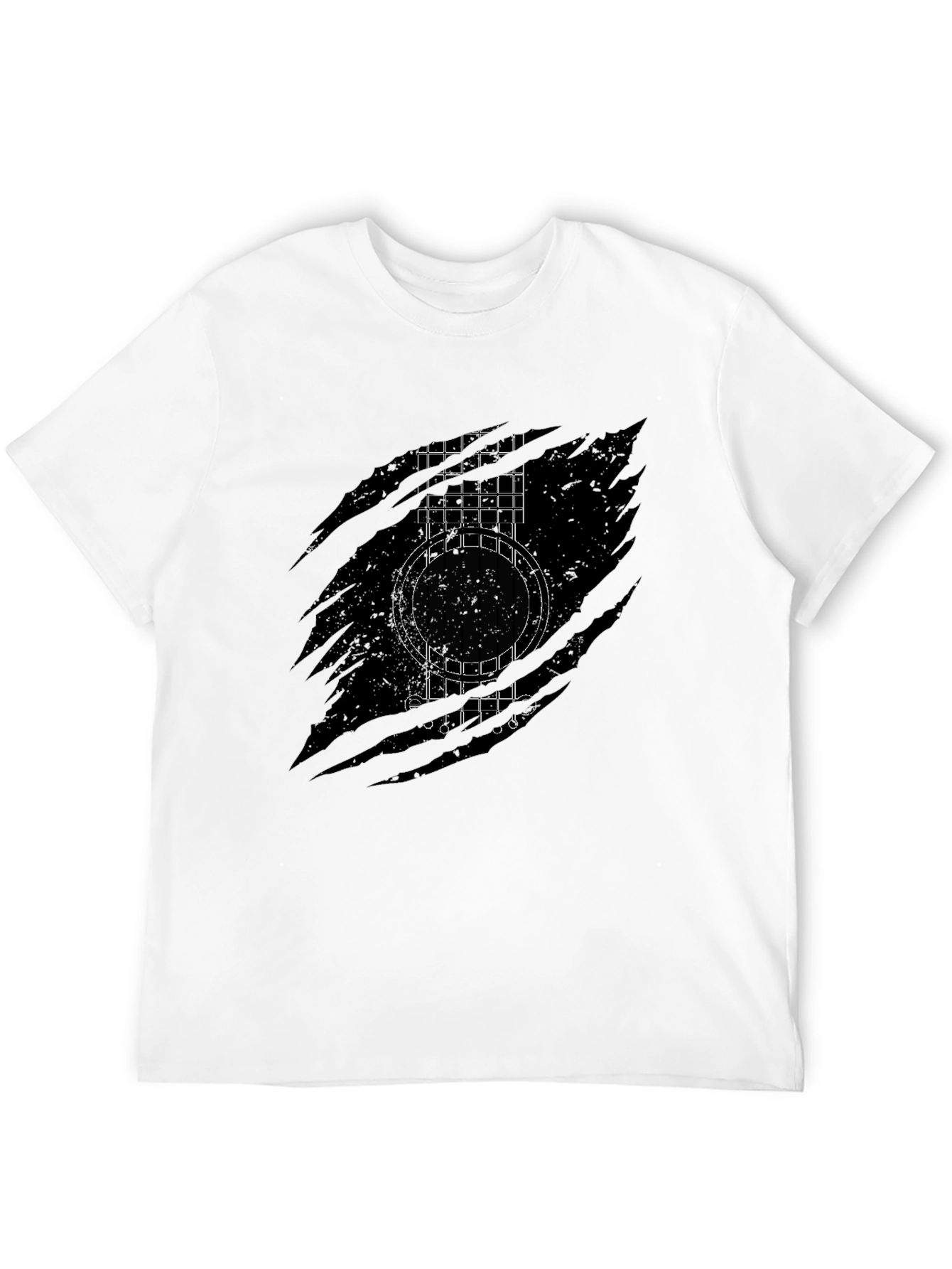 Guitar Graphic Black T-Shirt