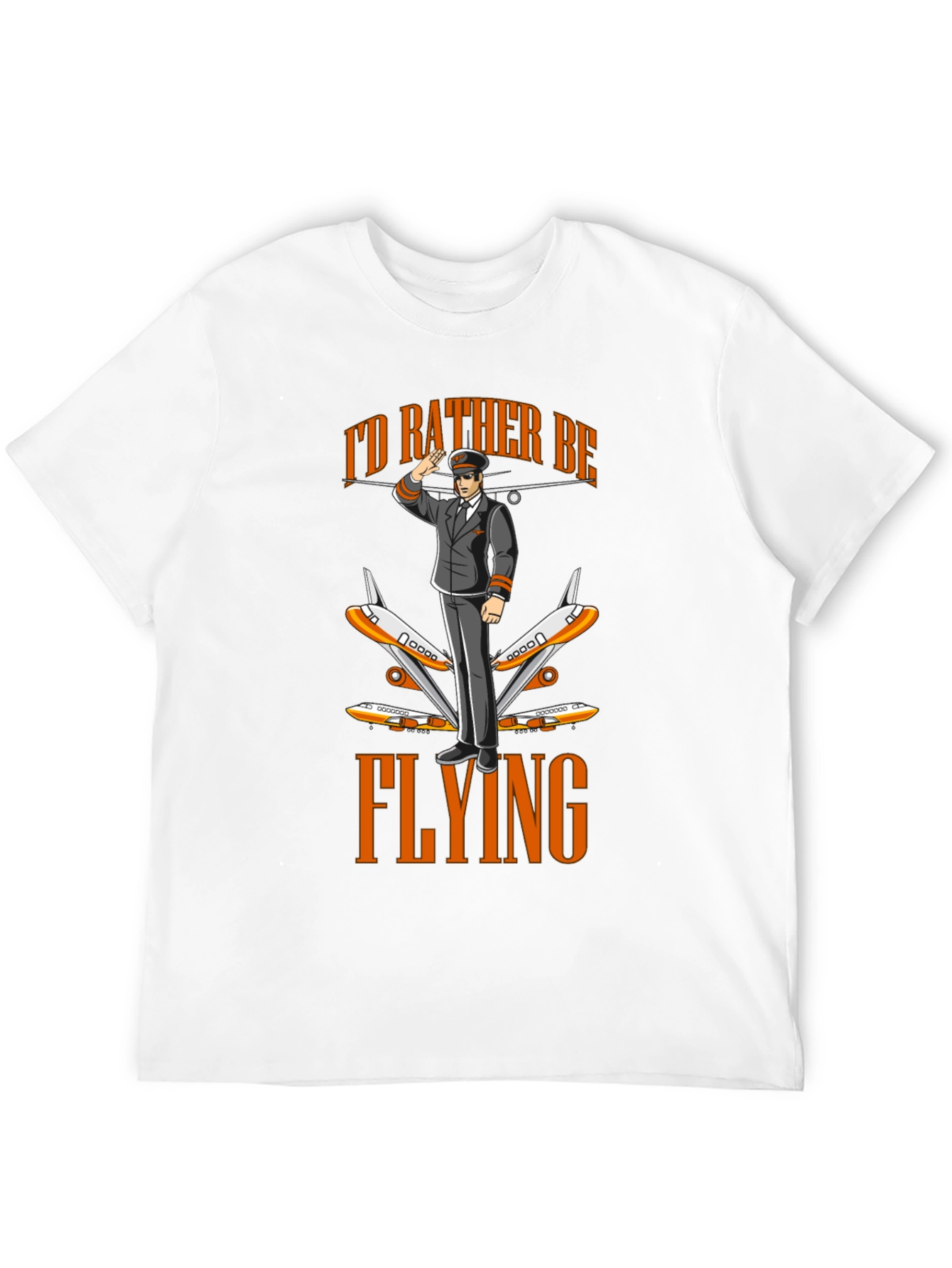 Id Rather Be Flying Pilot T-Shirt