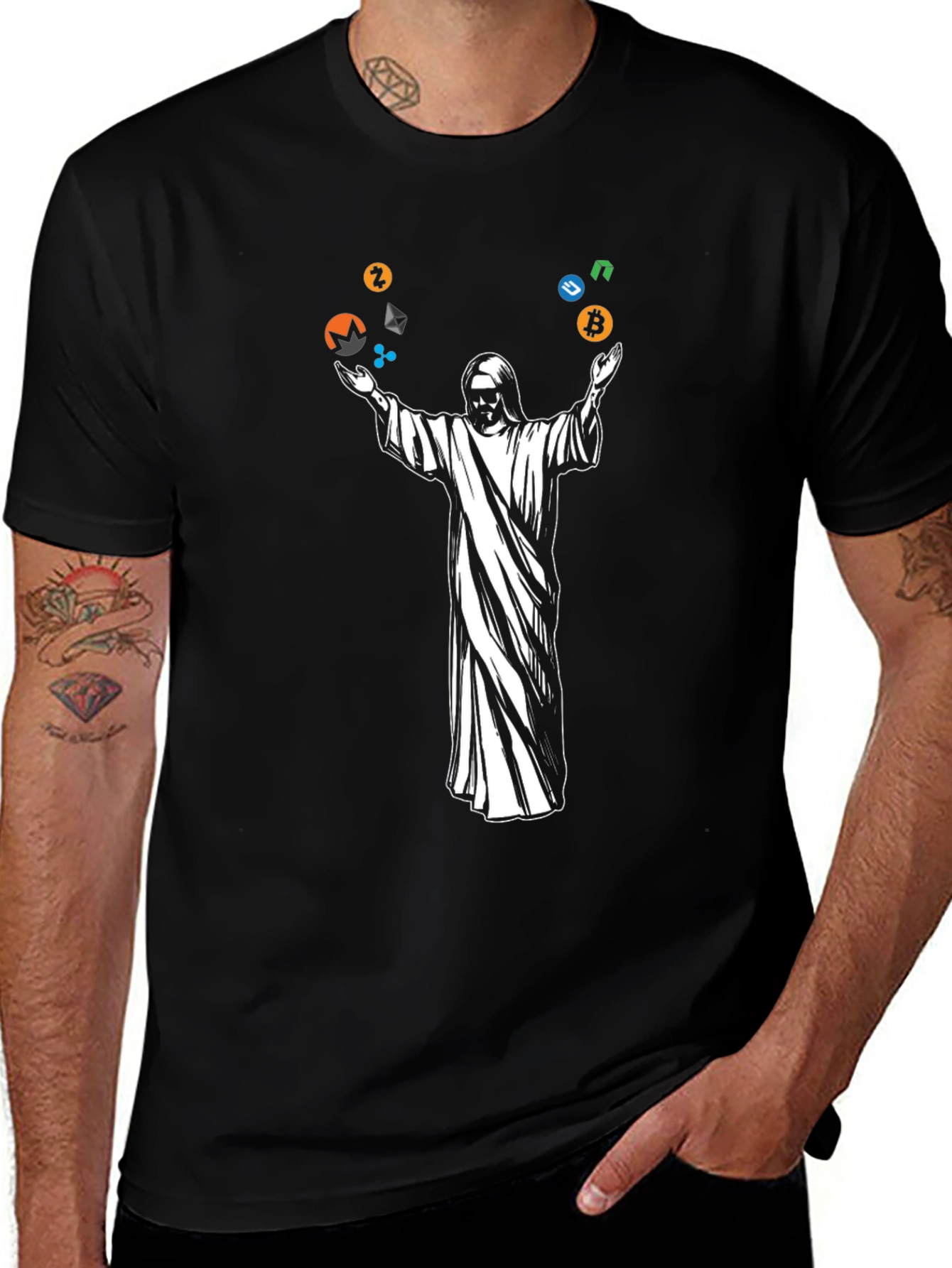 Crypto Jesus Black T-Shirt