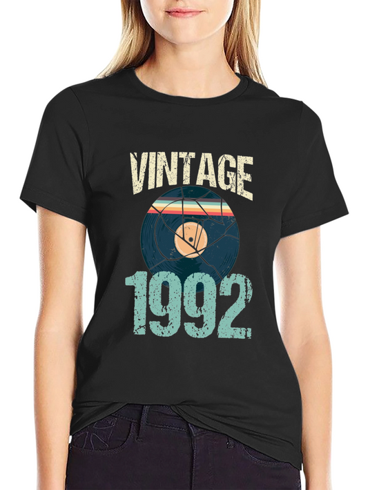 Vintage 1992 Vinyl Record T-Shirt