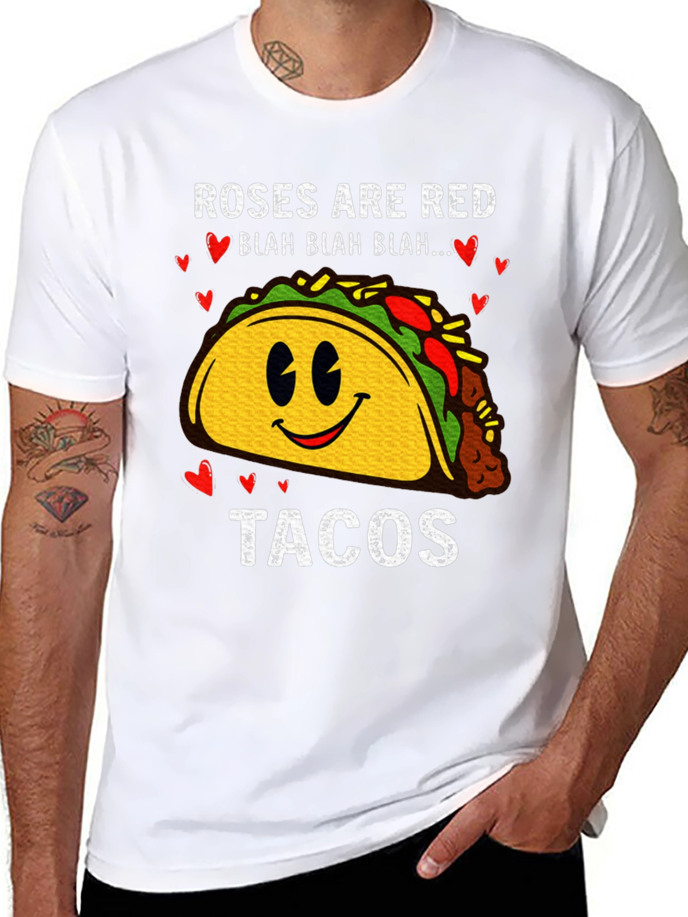 Roses are Red Tacos Funny T-Shirt
