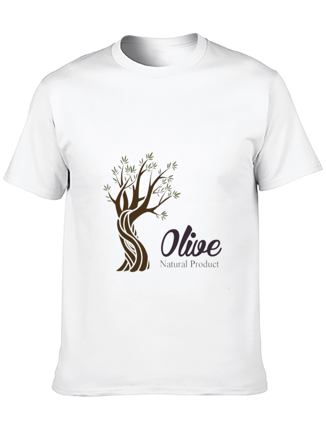 Olive Tree Graphic Tee - Natural Product Design