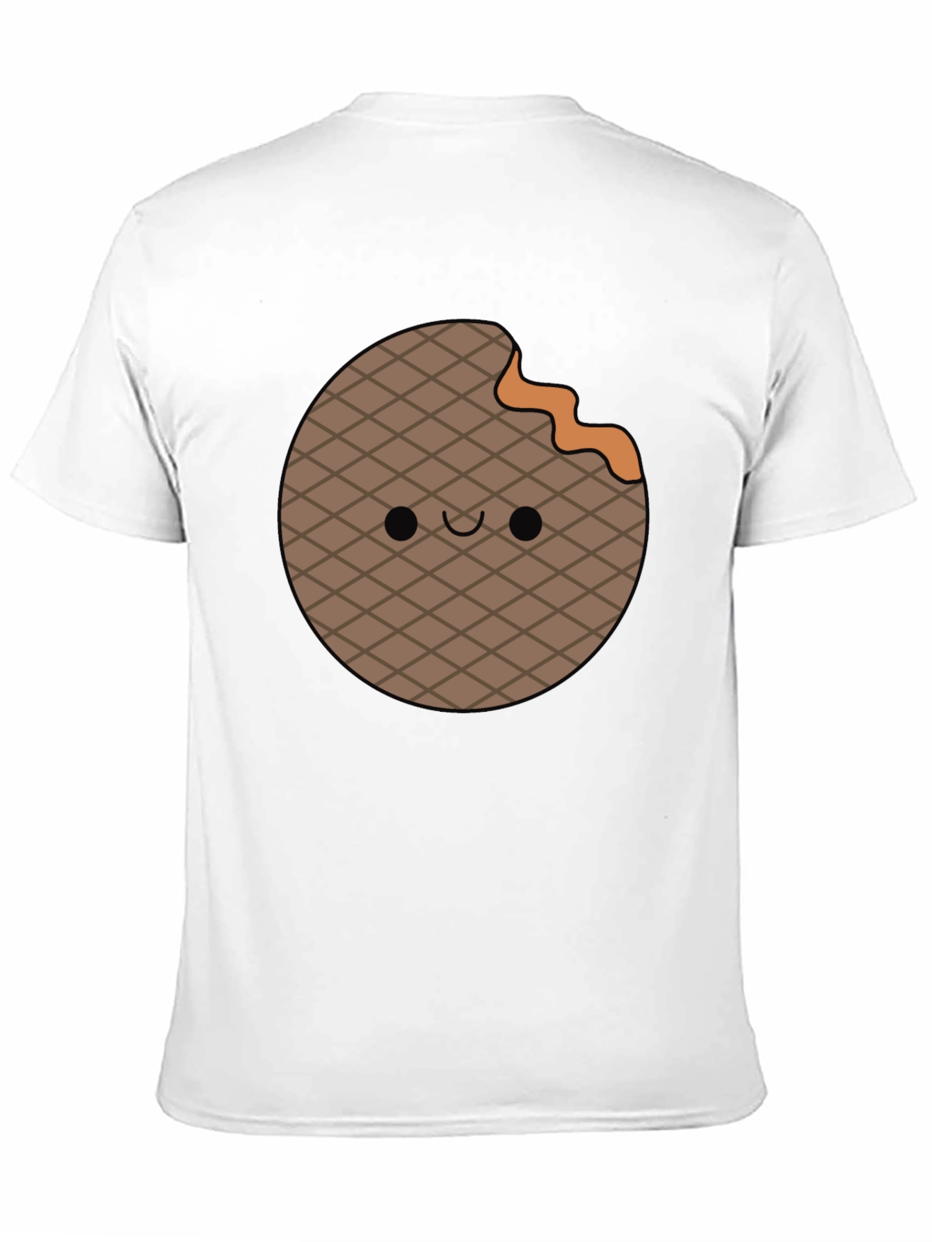 Cute Waffle Bite T-Shirt - Fun Foodie Apparel