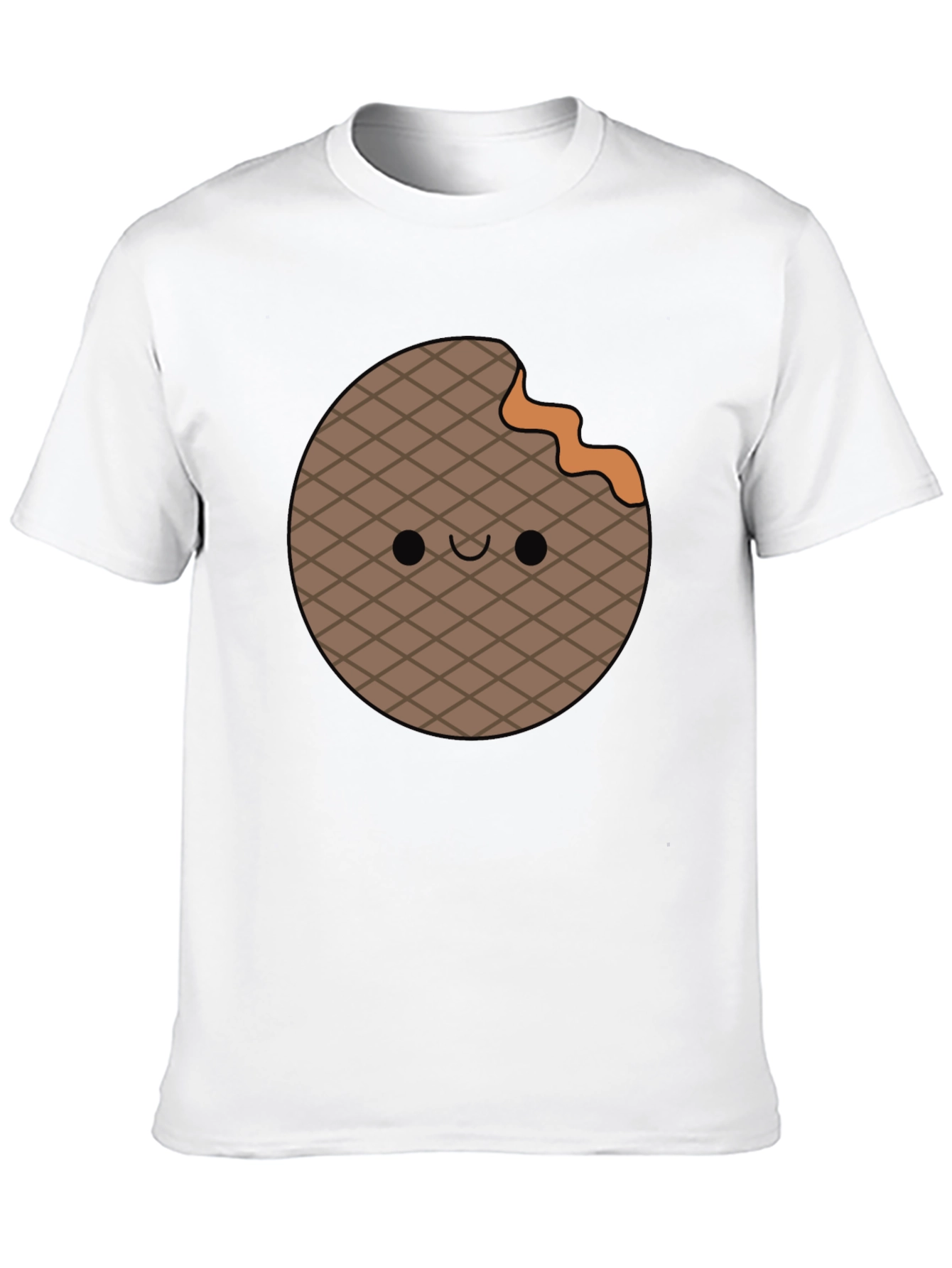 Cute Waffle Bite T-Shirt - Fun Foodie Apparel