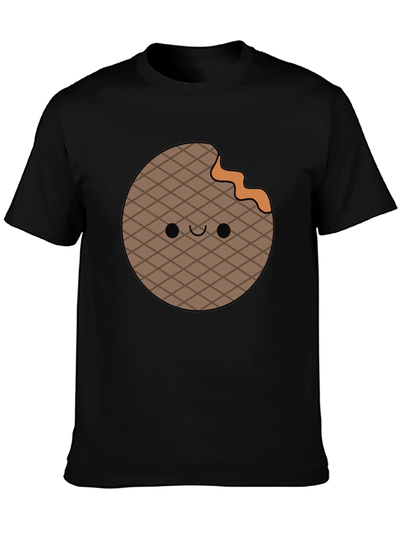Cute Waffle Bite T-Shirt - Fun Foodie Apparel