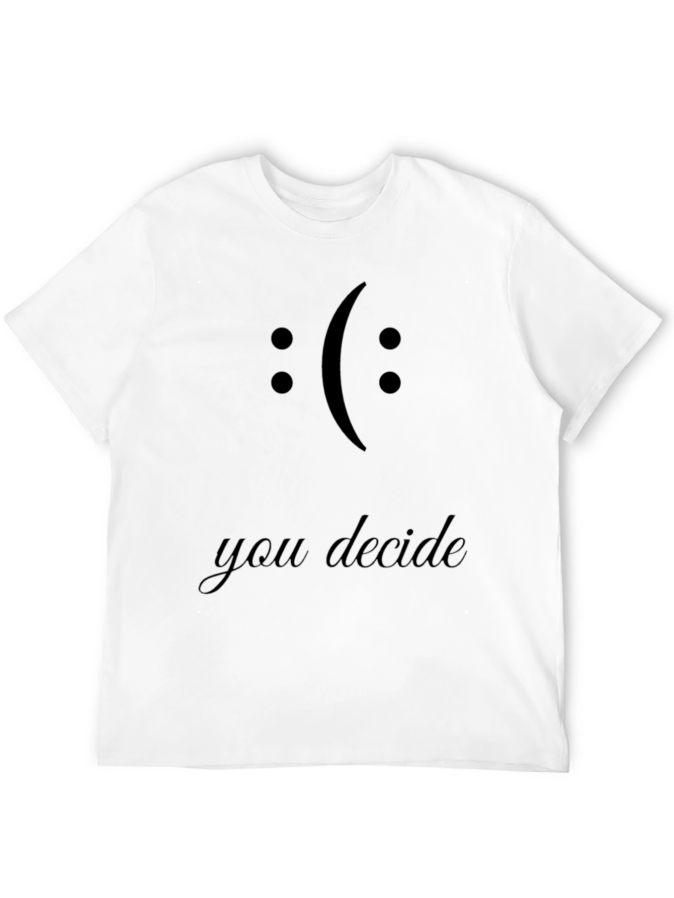 You Decide Graphic Tee - Black Crewneck