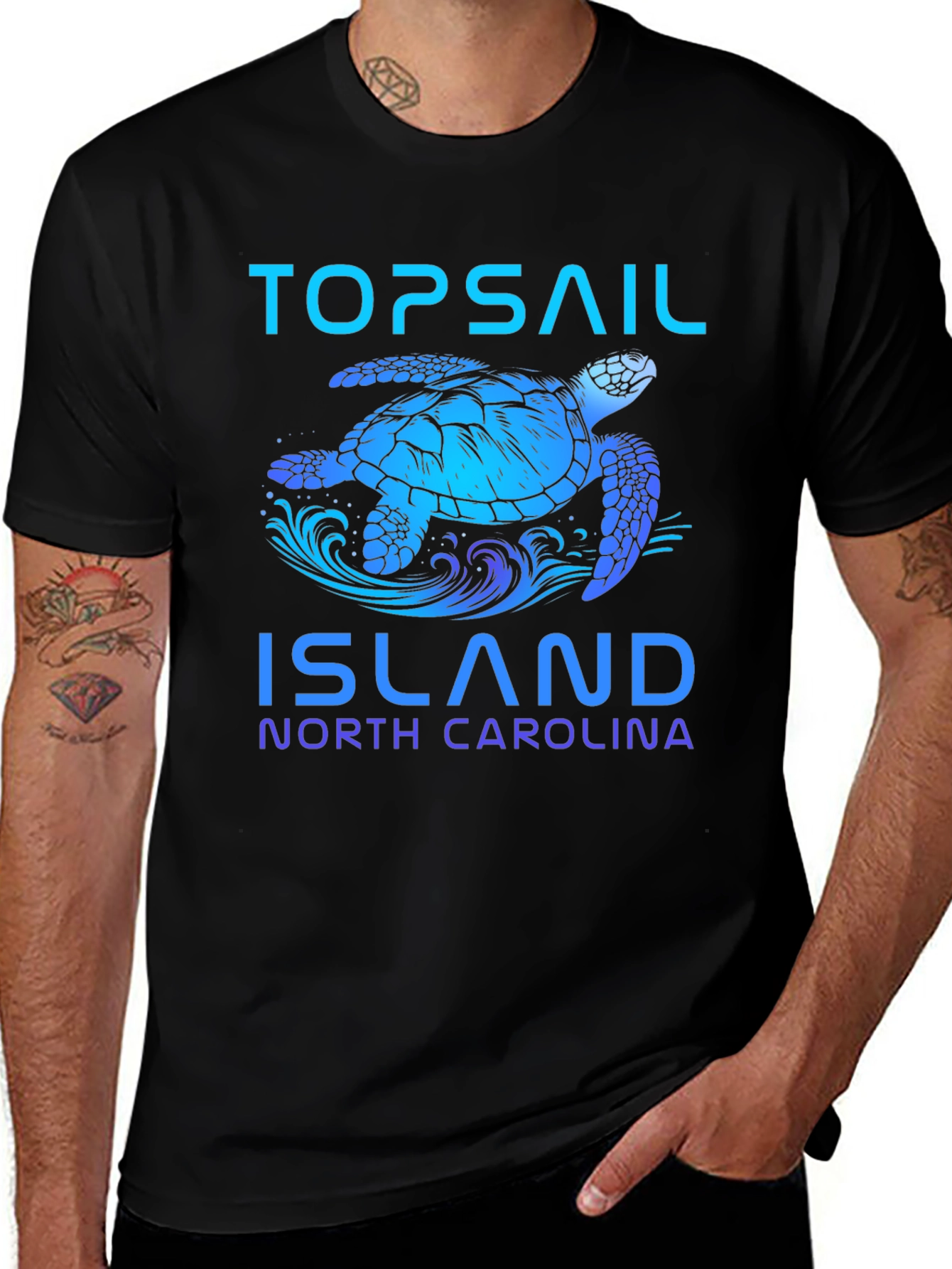 Topsail Island Turtle Graphic Tee