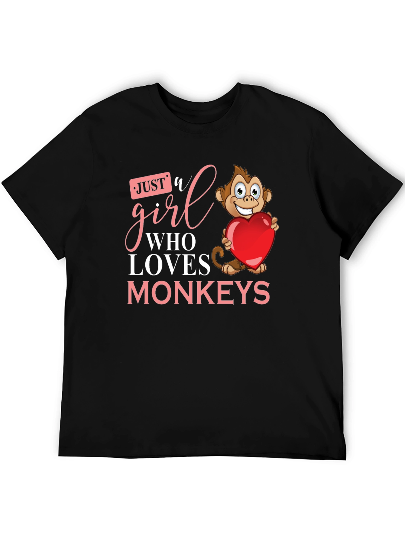 Just a Girl Who Loves Monkeys T-Shirt