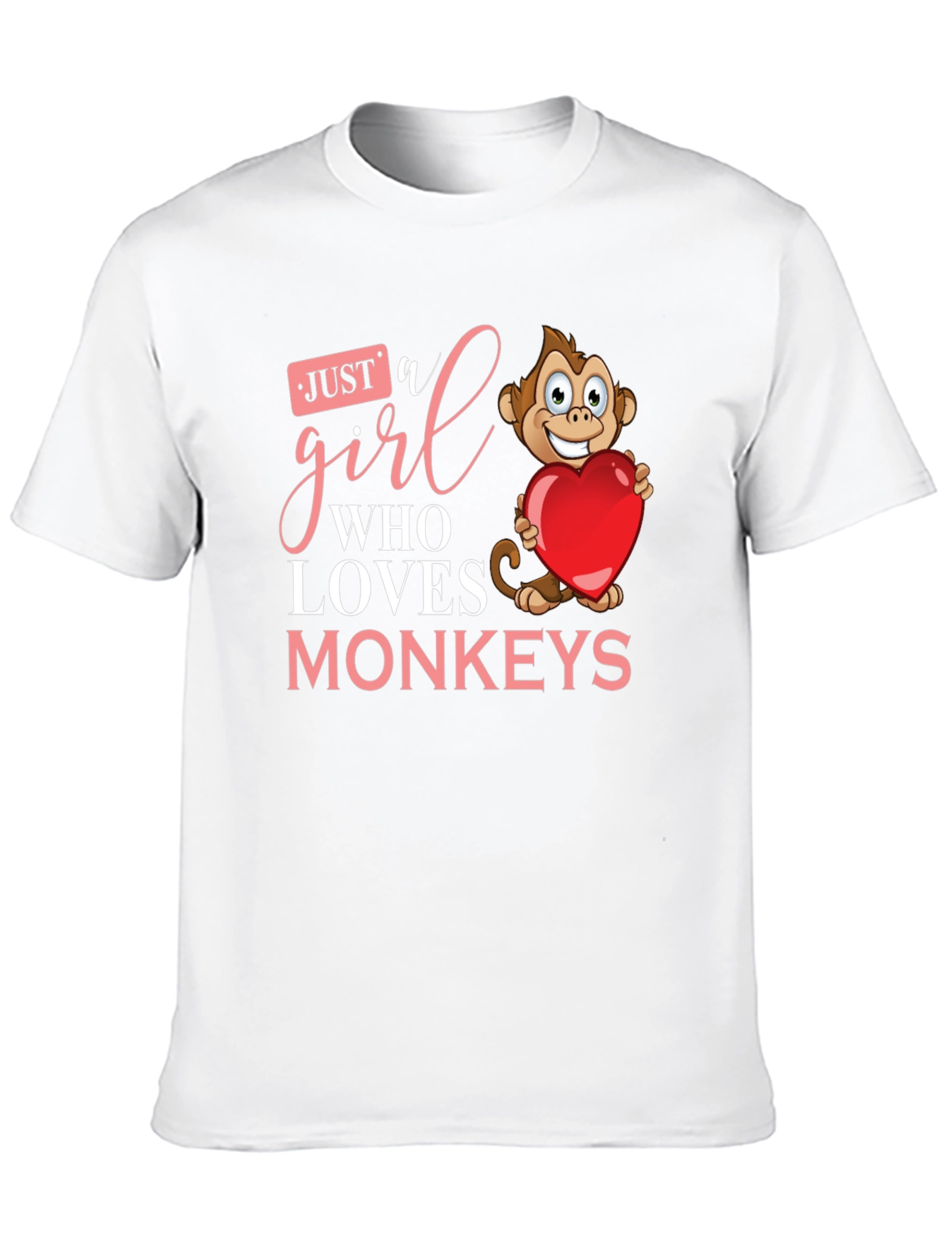 Just a Girl Who Loves Monkeys T-Shirt